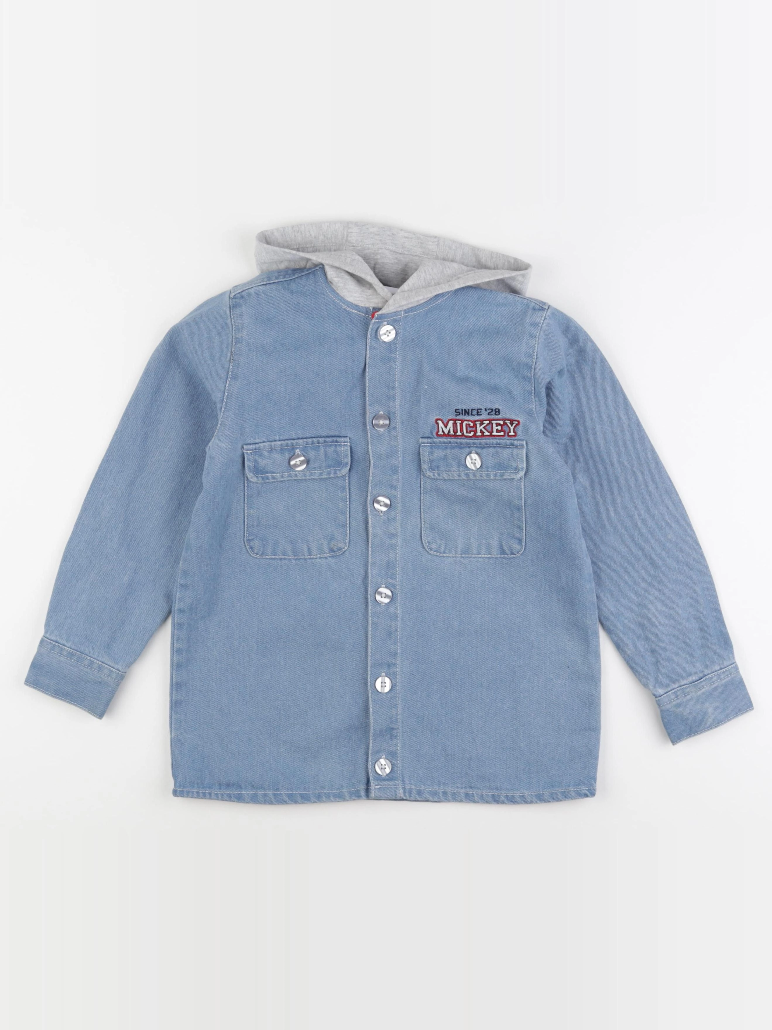 Vertbaudet - veste imprimé au dos bleu - 8 ans