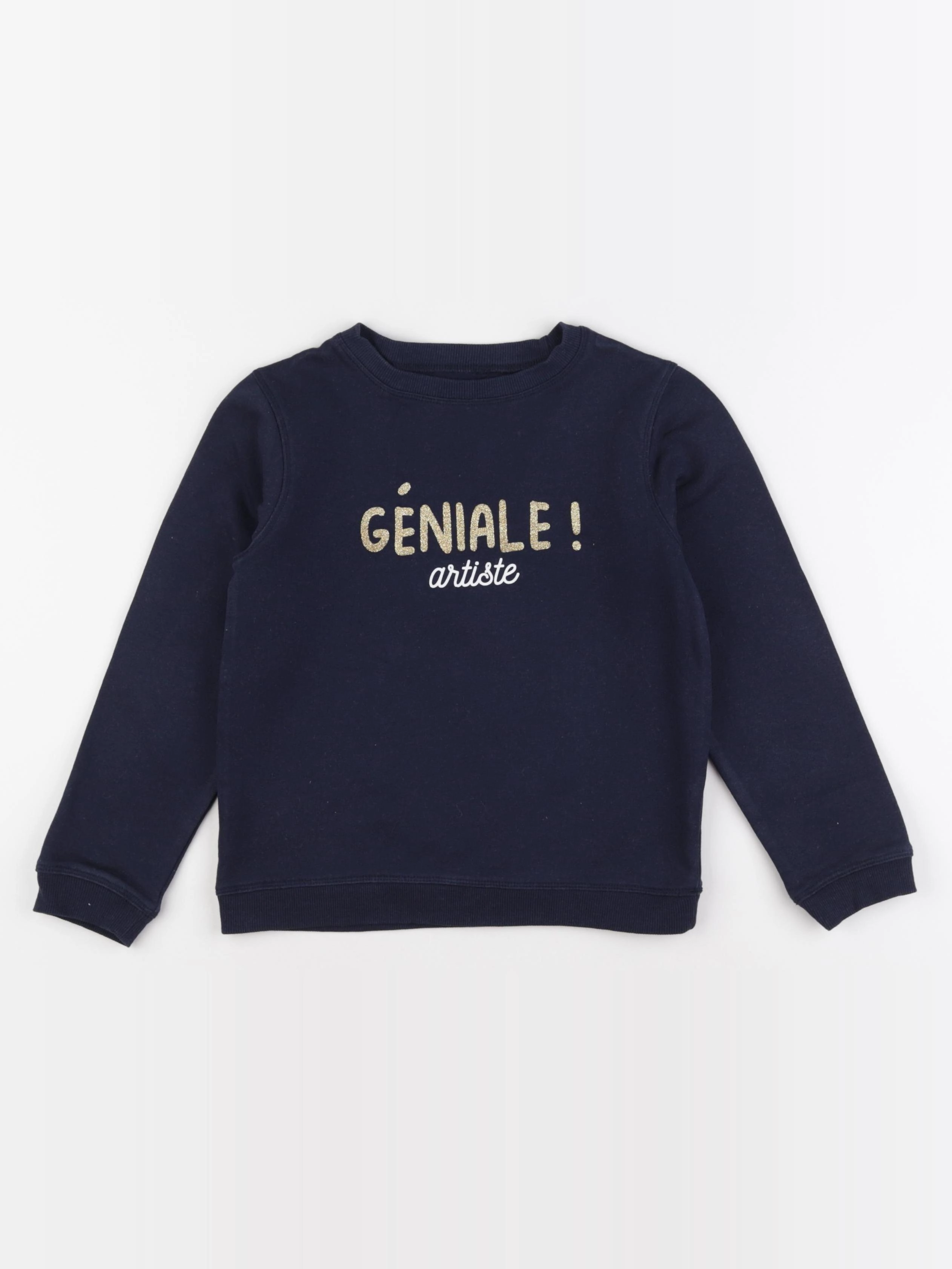 Vertbaudet - sweat bleu - 8 ans