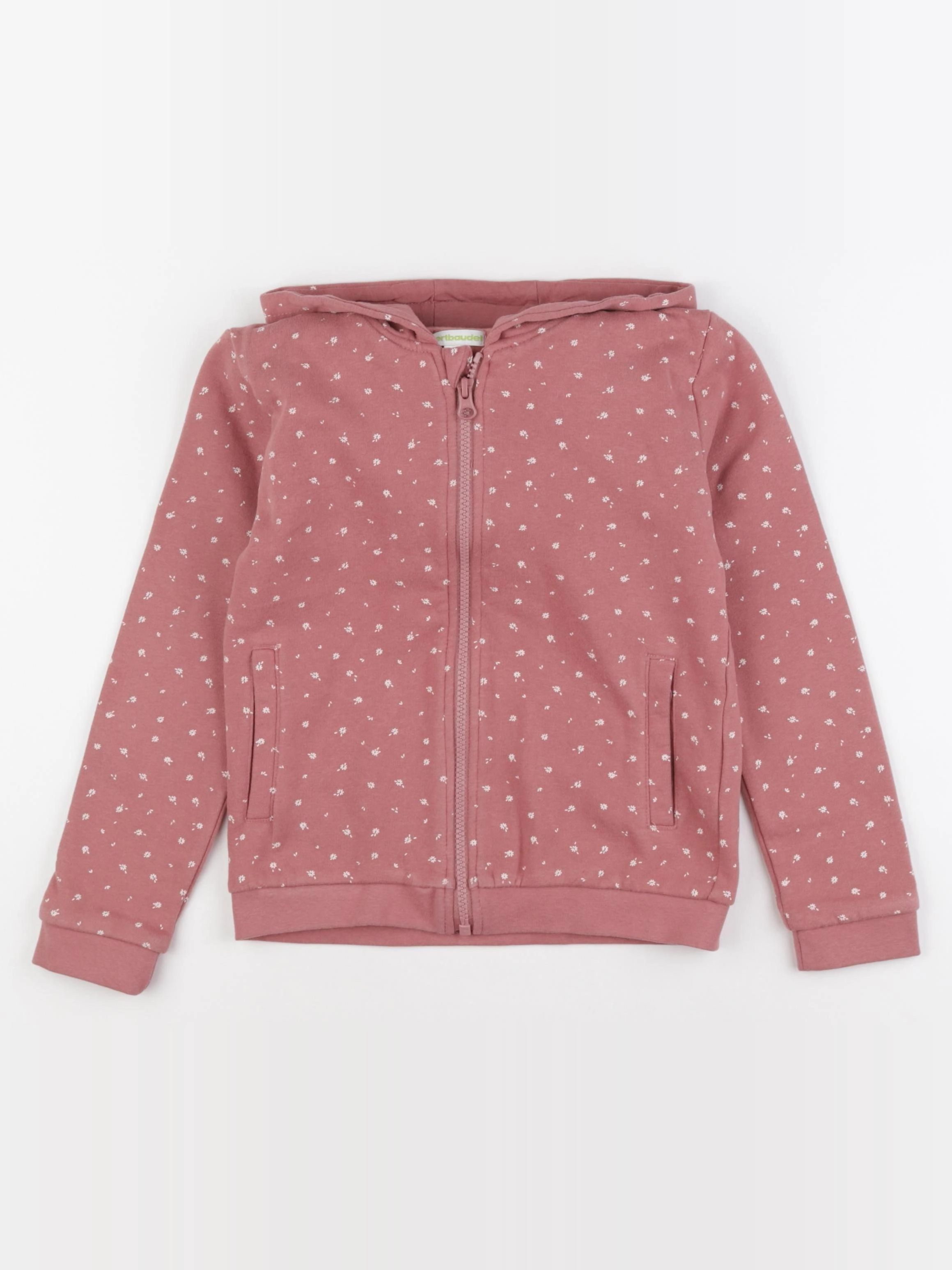 Vertbaudet - sweat rose - 8 ans