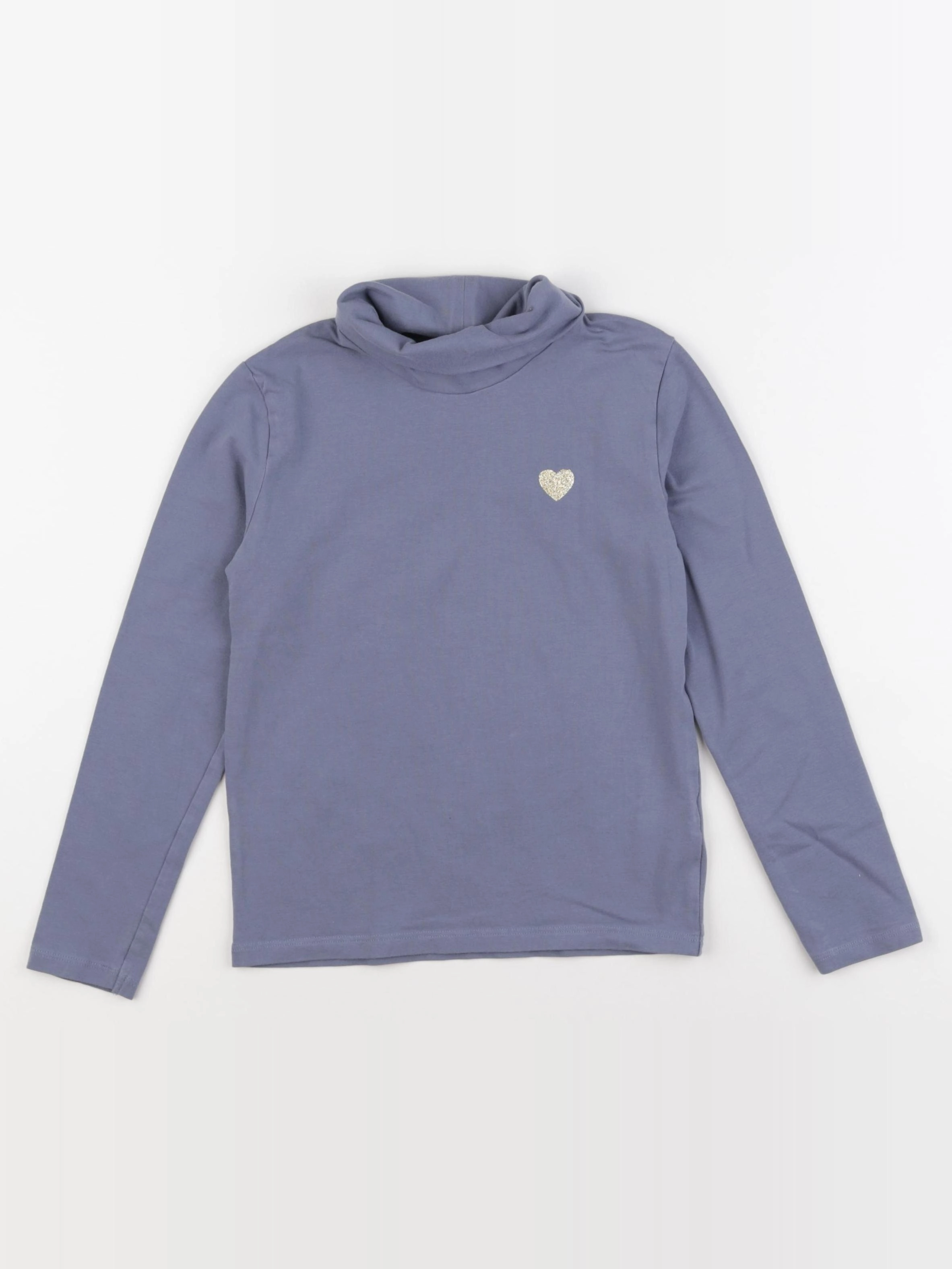 Vertbaudet - sous-pull bleu - 8 ans