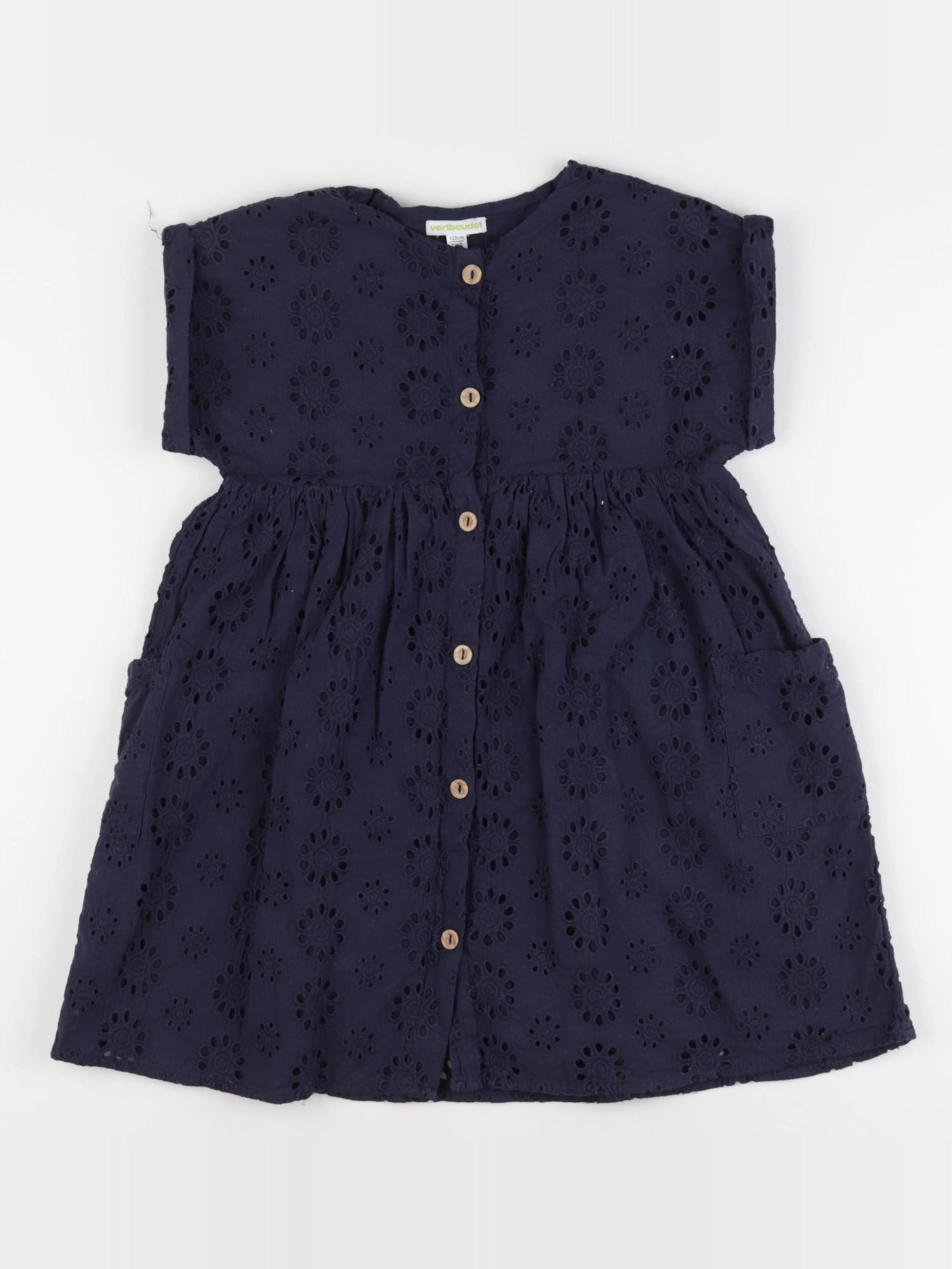 Vertbaudet - robe bleu - 7 ans