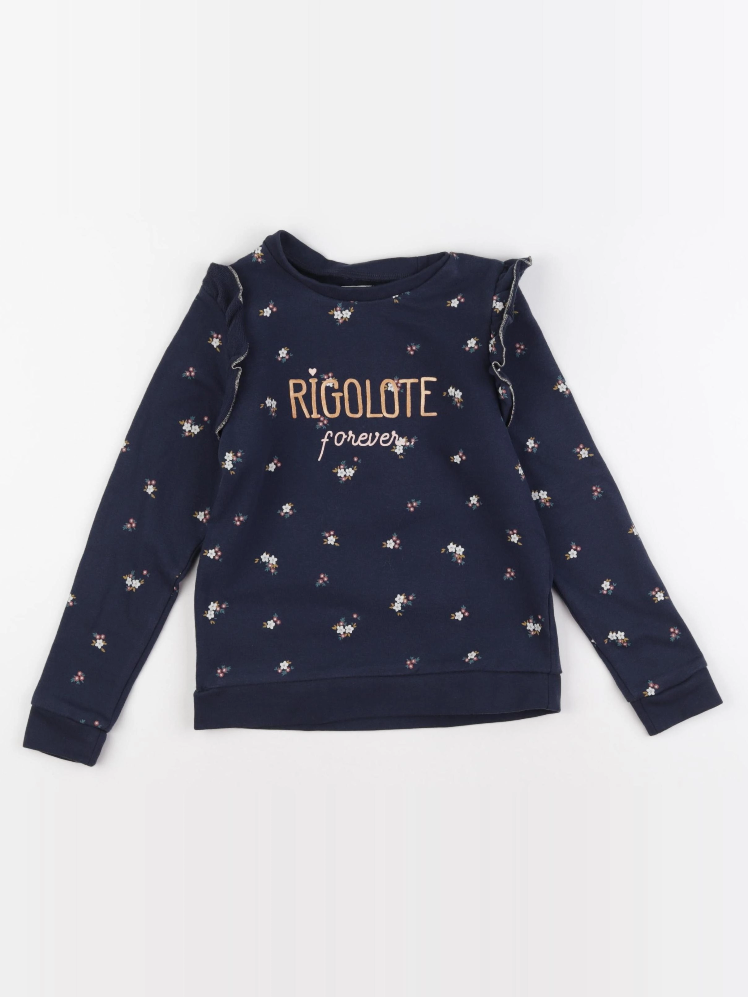 Vertbaudet - sweat bleu - 8 ans