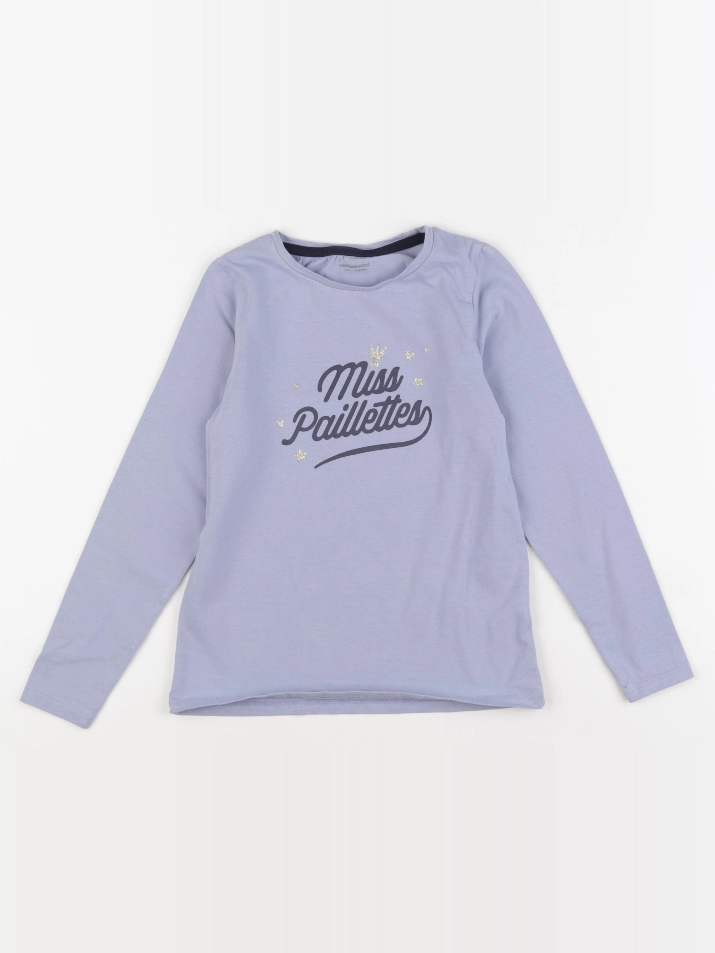 Vertbaudet - tee-shirt violet - 8 ans
