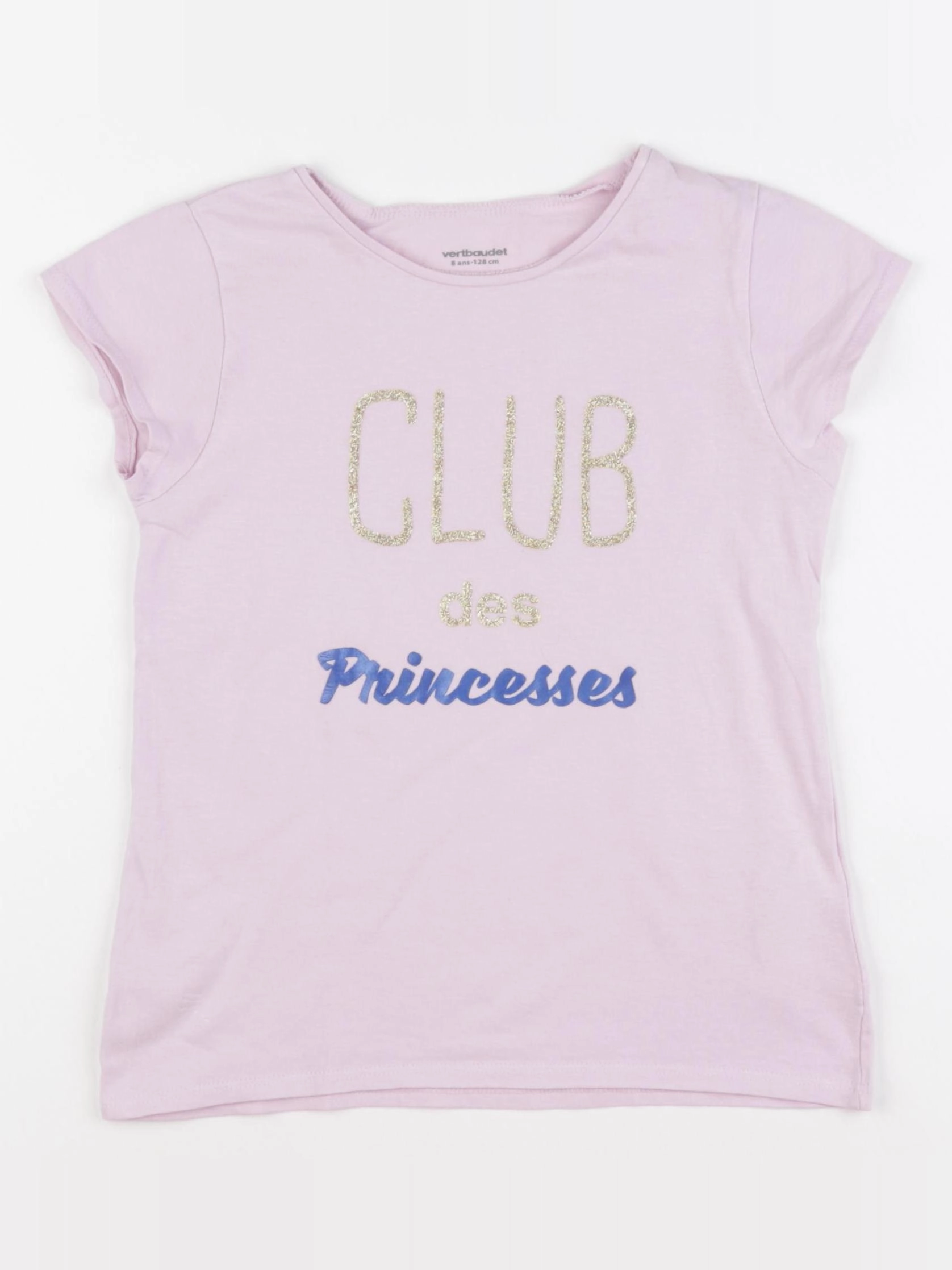 Vertbaudet - tee-shirt rose - 8 ans