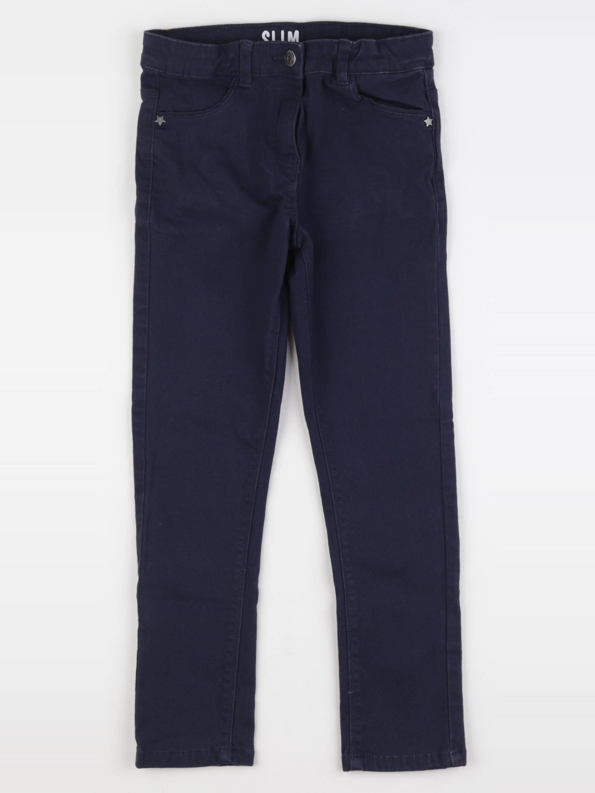 Vertbaudet - pantalon bleu - 7 ans