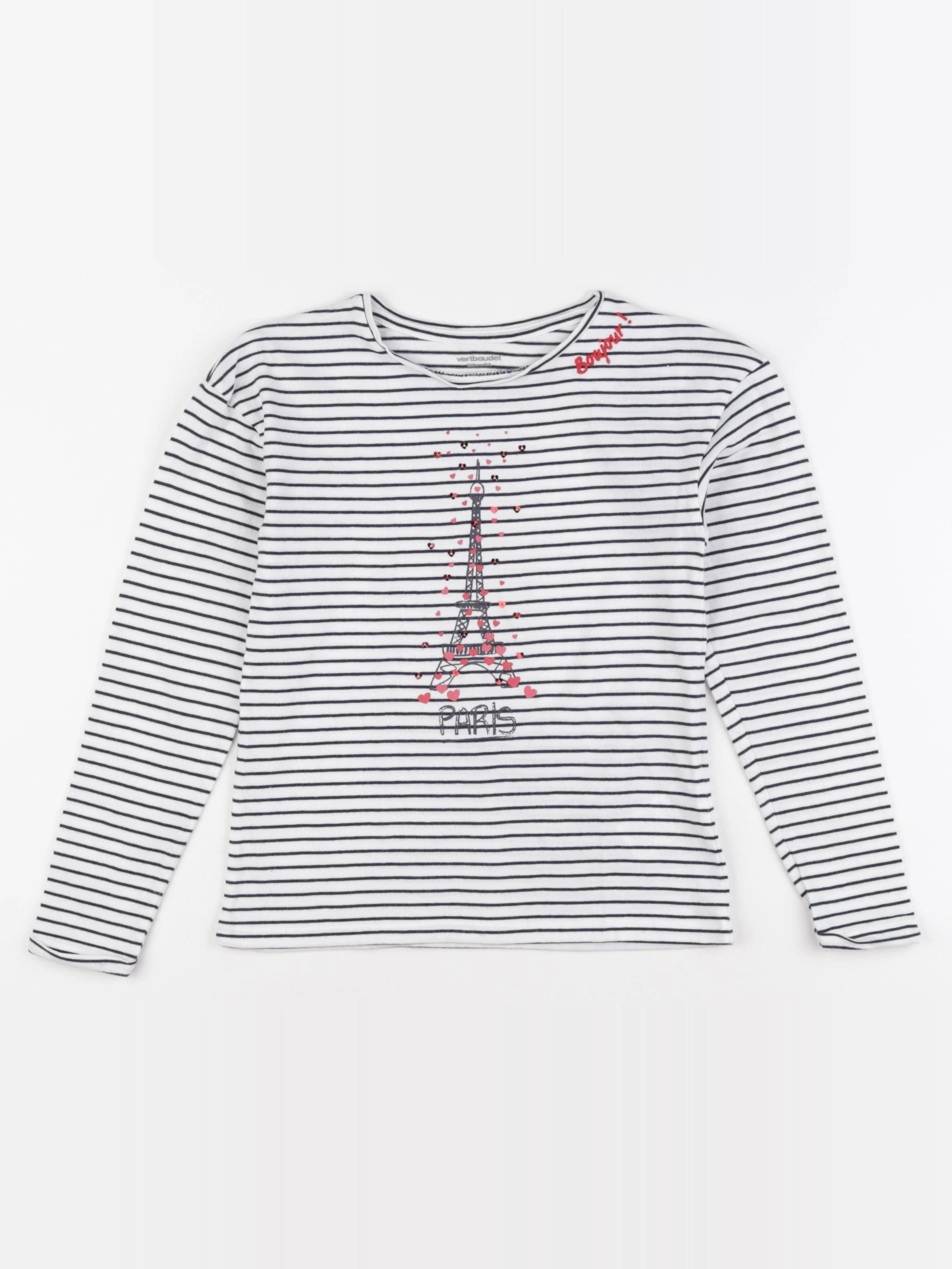 Vertbaudet - tee-shirt blanc - 8 ans