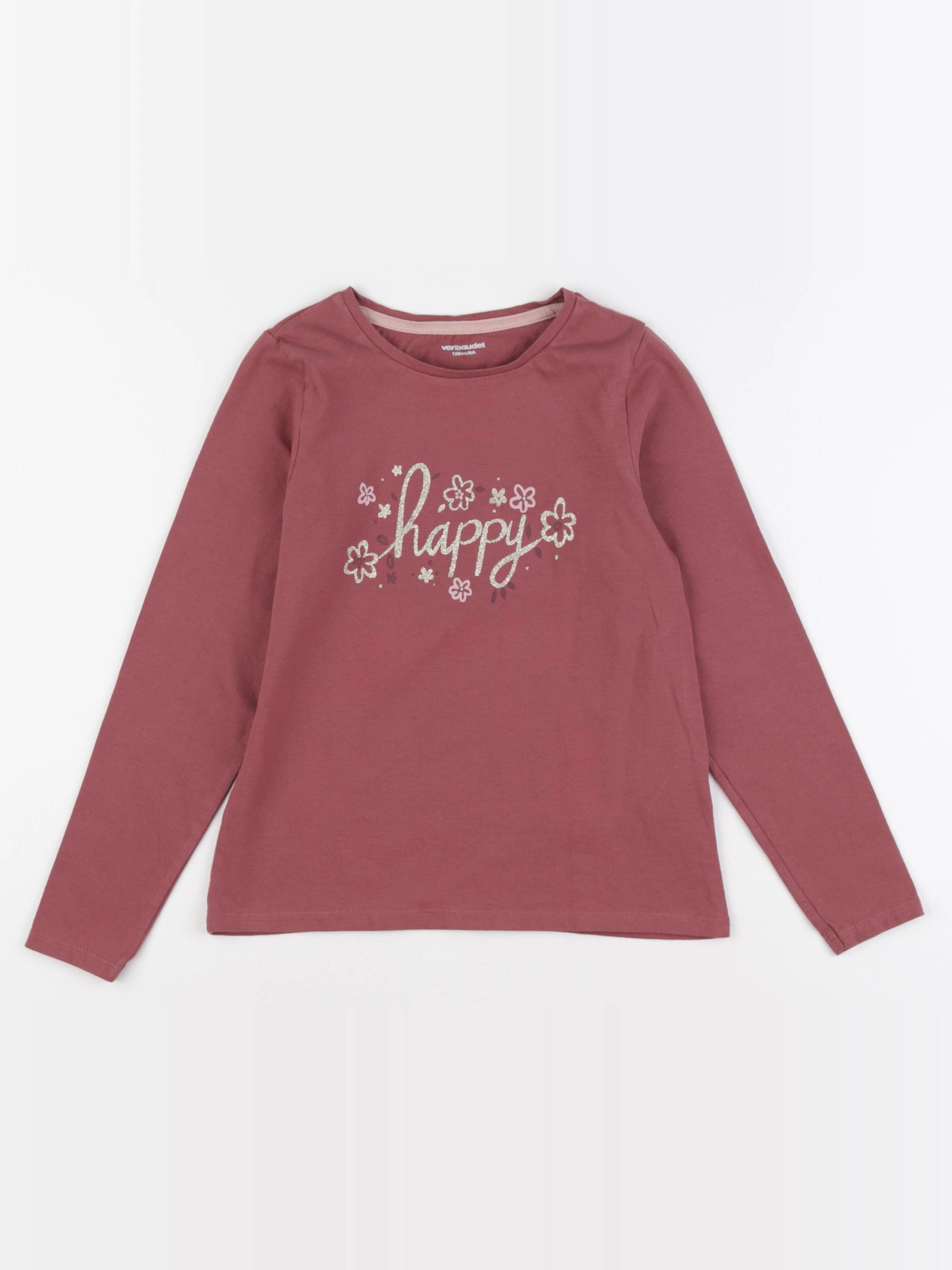 Vertbaudet - tee-shirt rouge - 8 ans