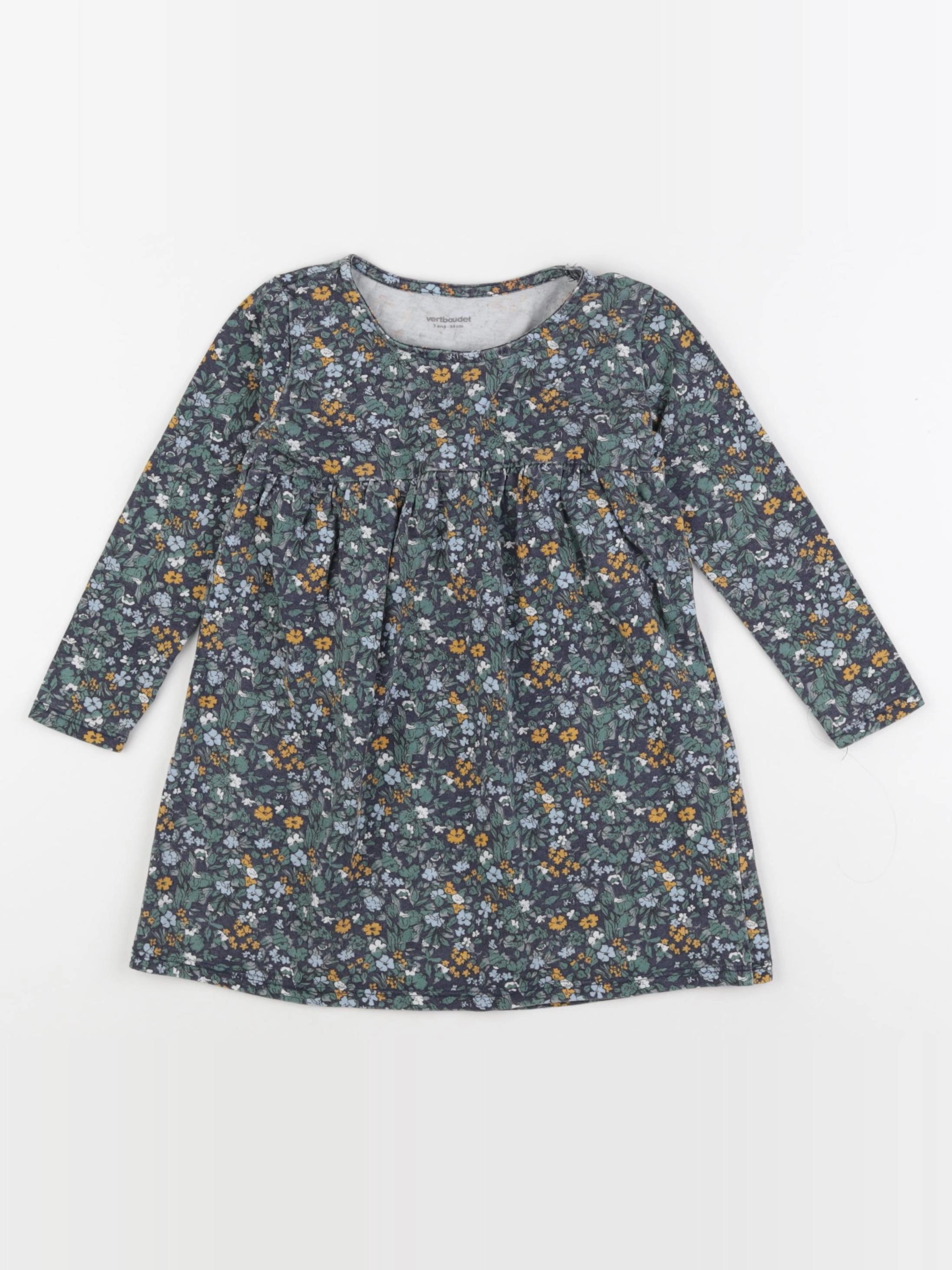 Vertbaudet - robe vert - 3 ans