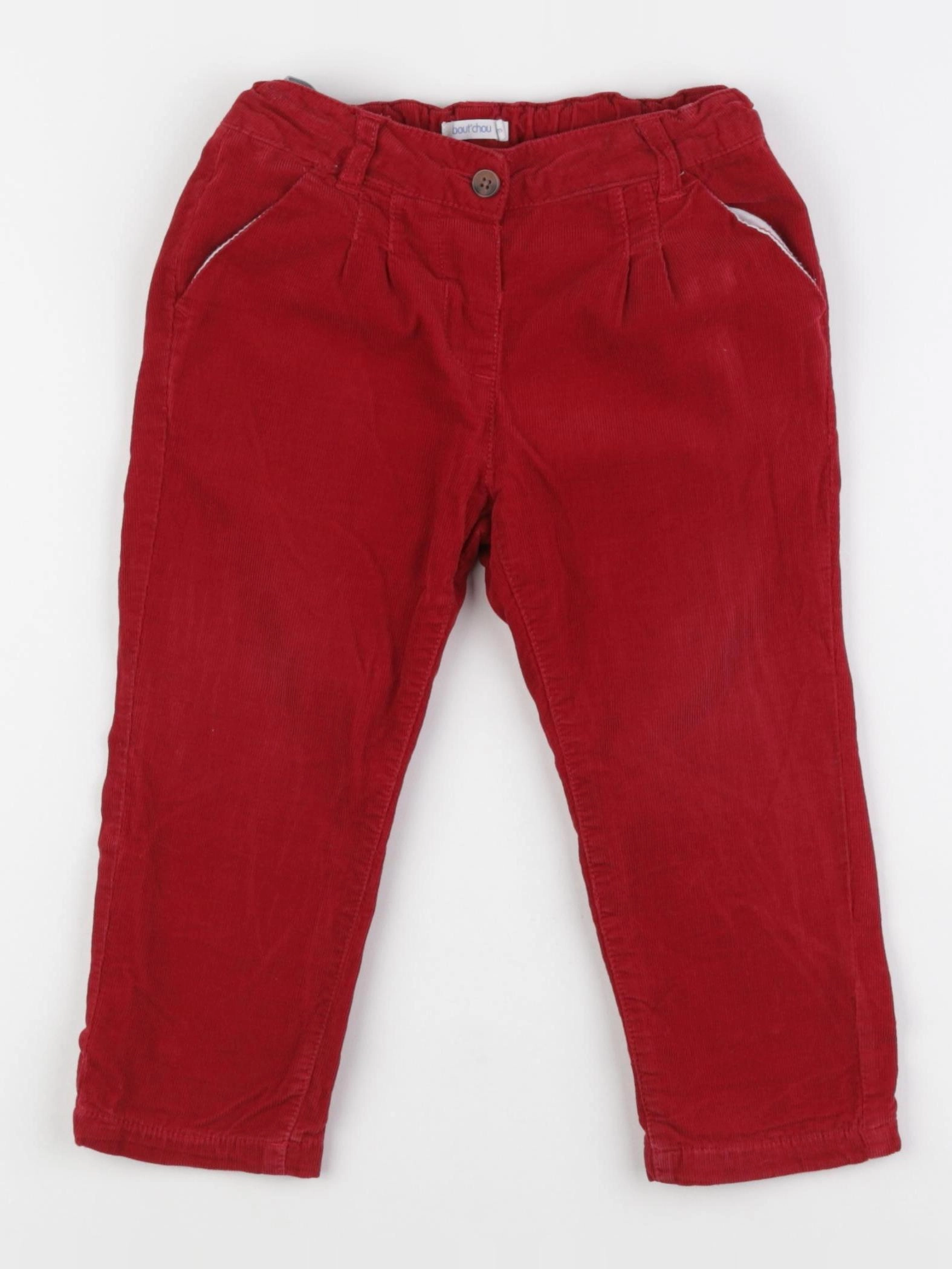 Boutchou - pantalon rouge - 24 mois