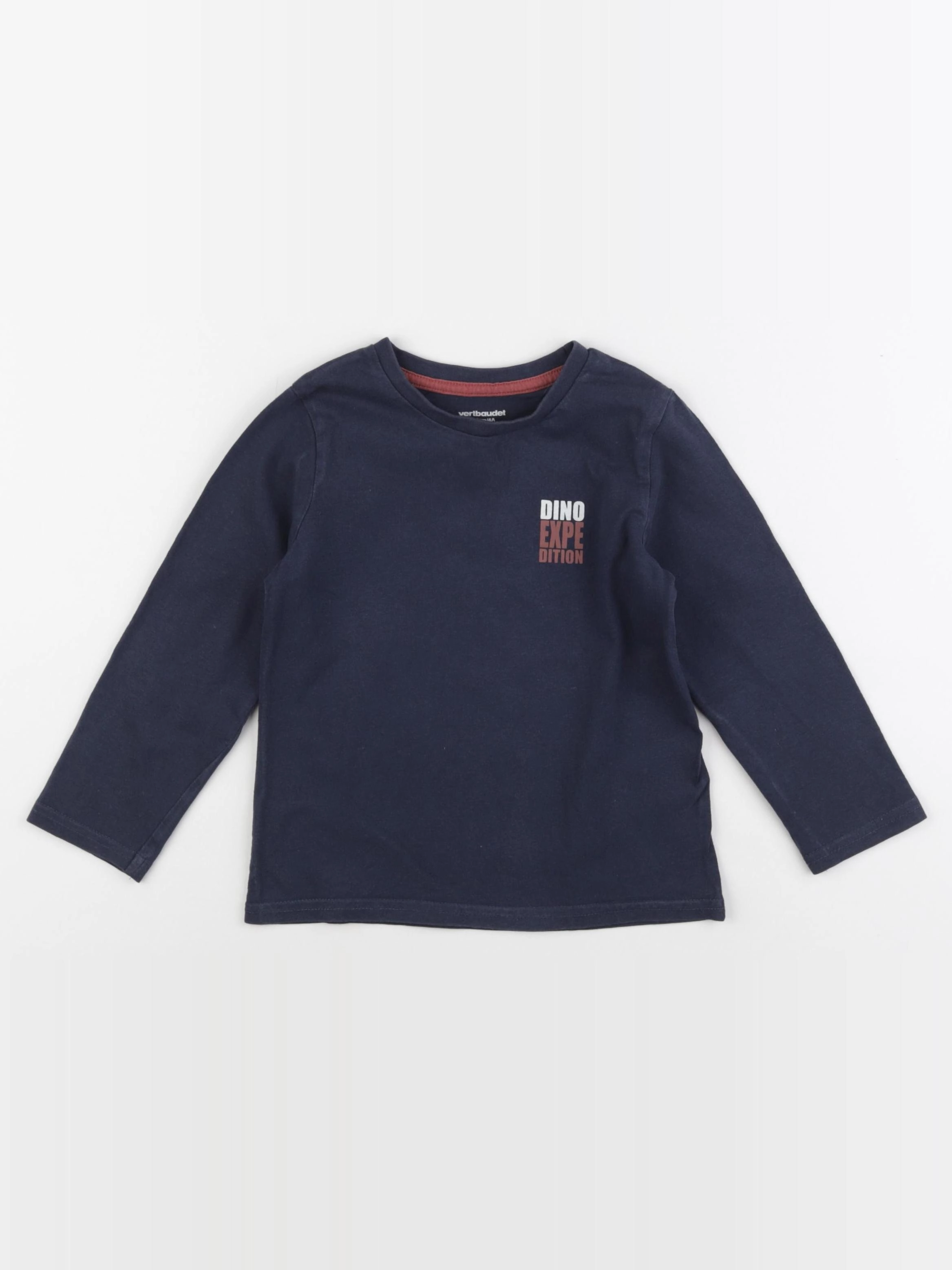Vertbaudet - tee-shirt bleu - 4 ans