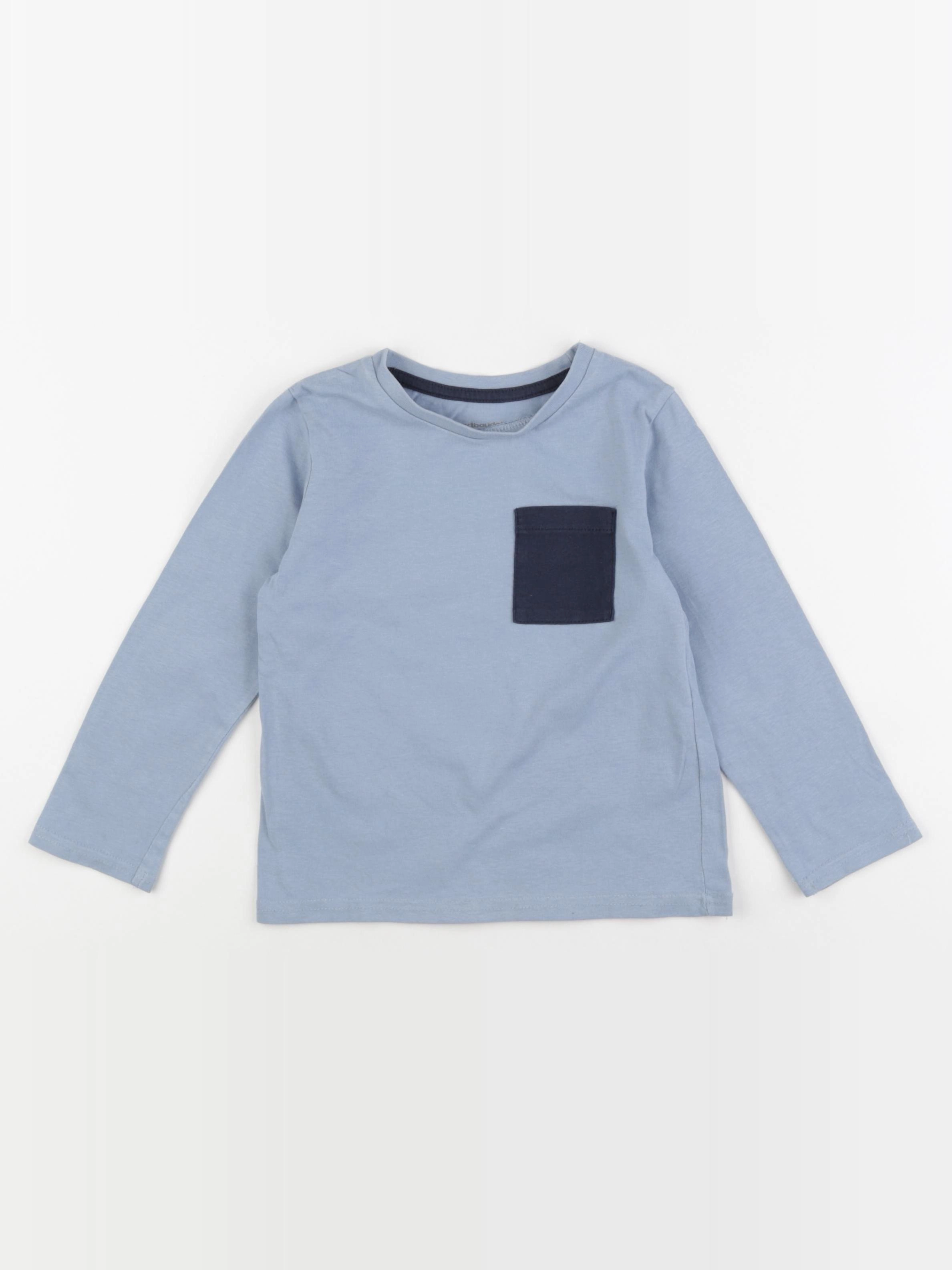 Vertbaudet - tee-shirt bleu - 4 ans