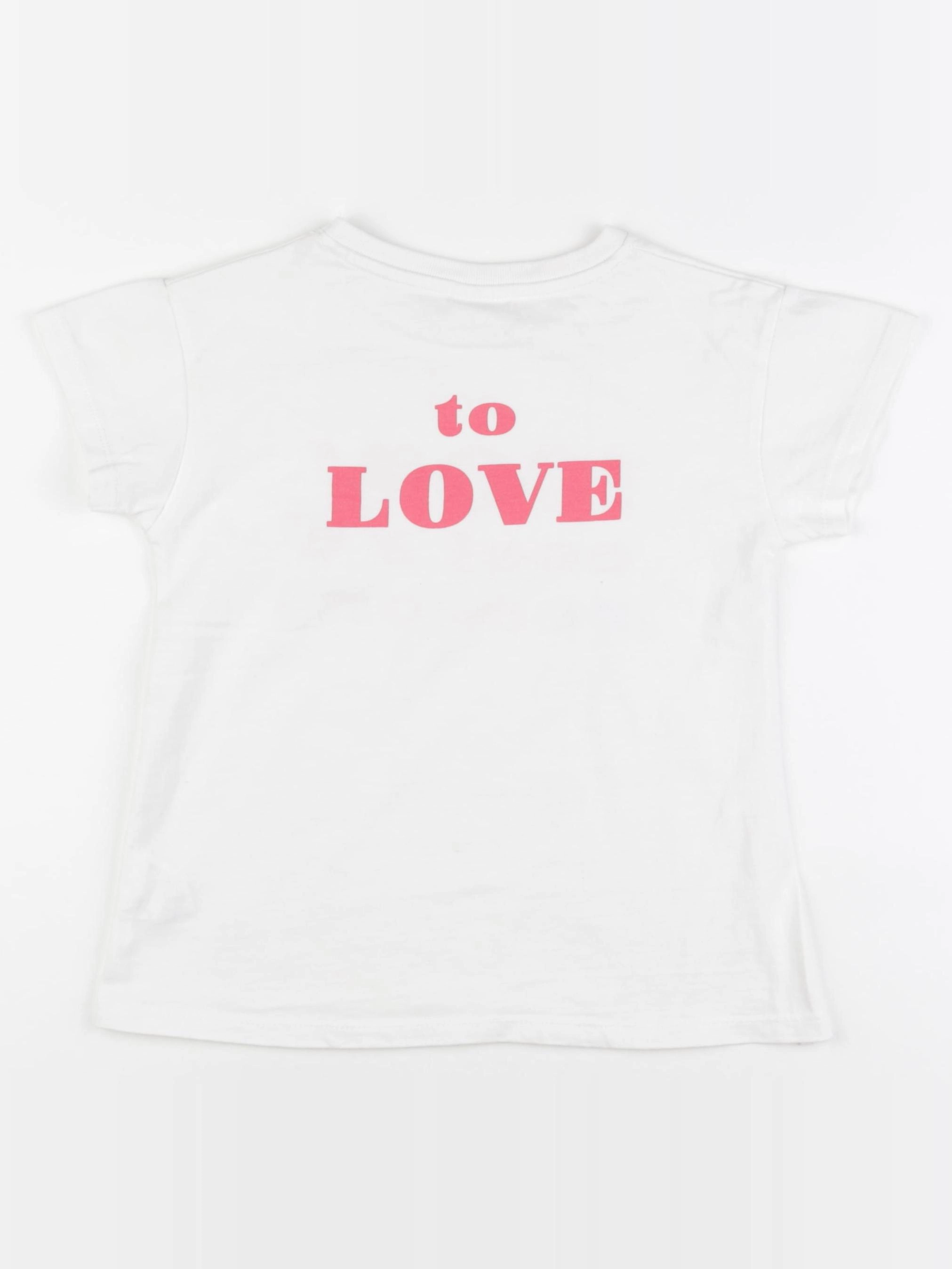 Zara - tee-shirt imprimé au dos blanc, rose - 5 ans