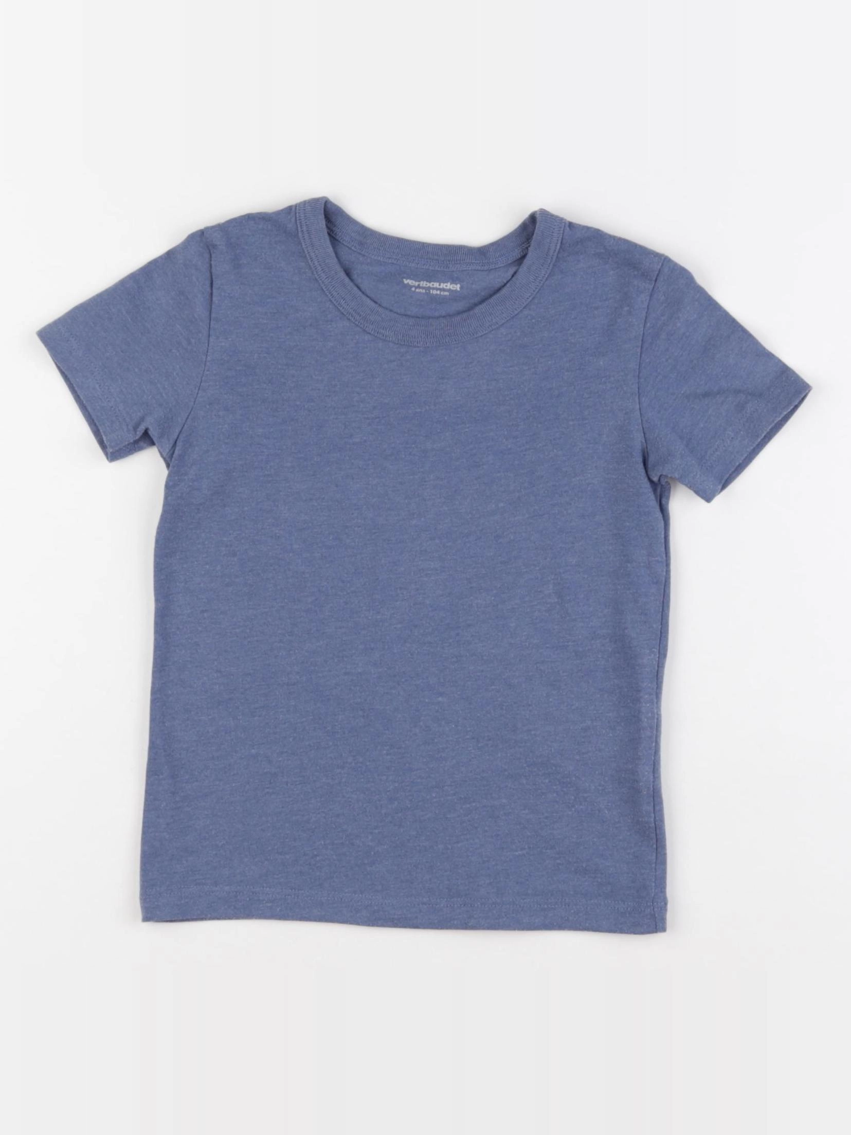 Vertbaudet - tee-shirt bleu - 4 ans