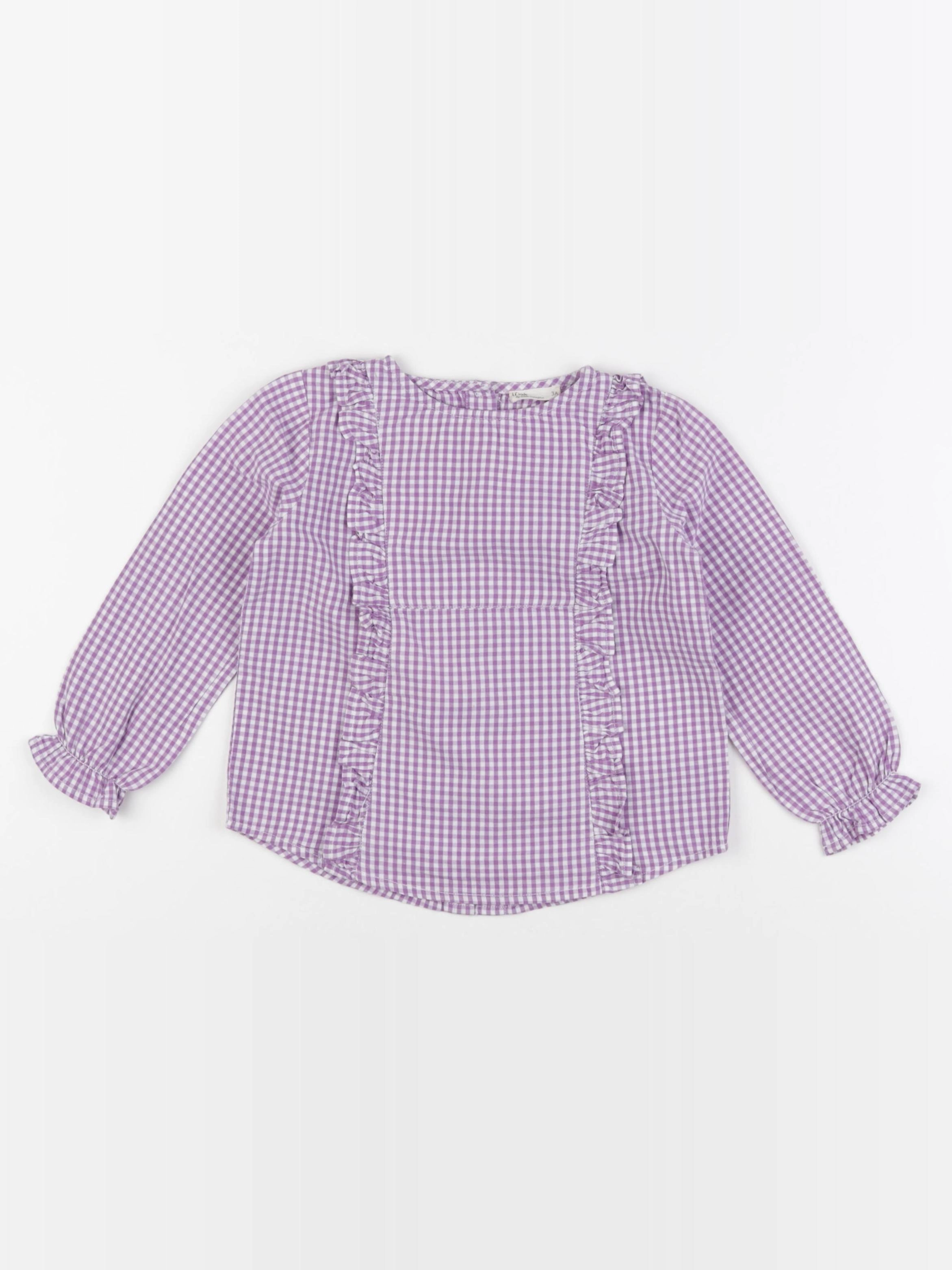 Little Cigogne - blouse violet - 3 ans