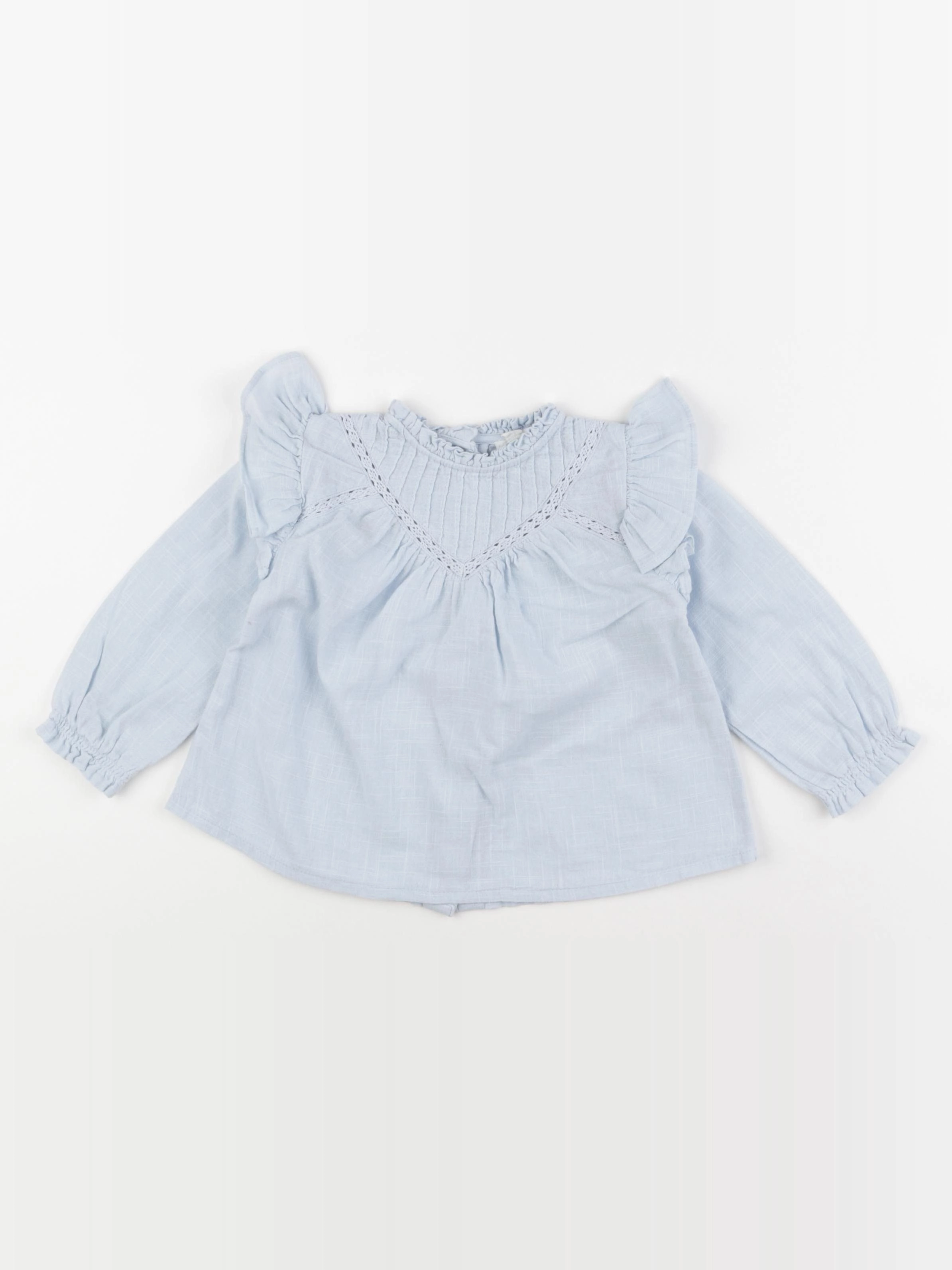 Vertbaudet - blouse bleu - 18 mois