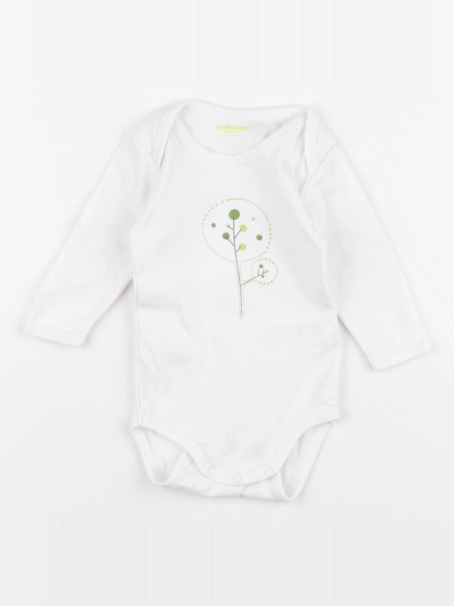 Vertbaudet - body blanc - 6 mois