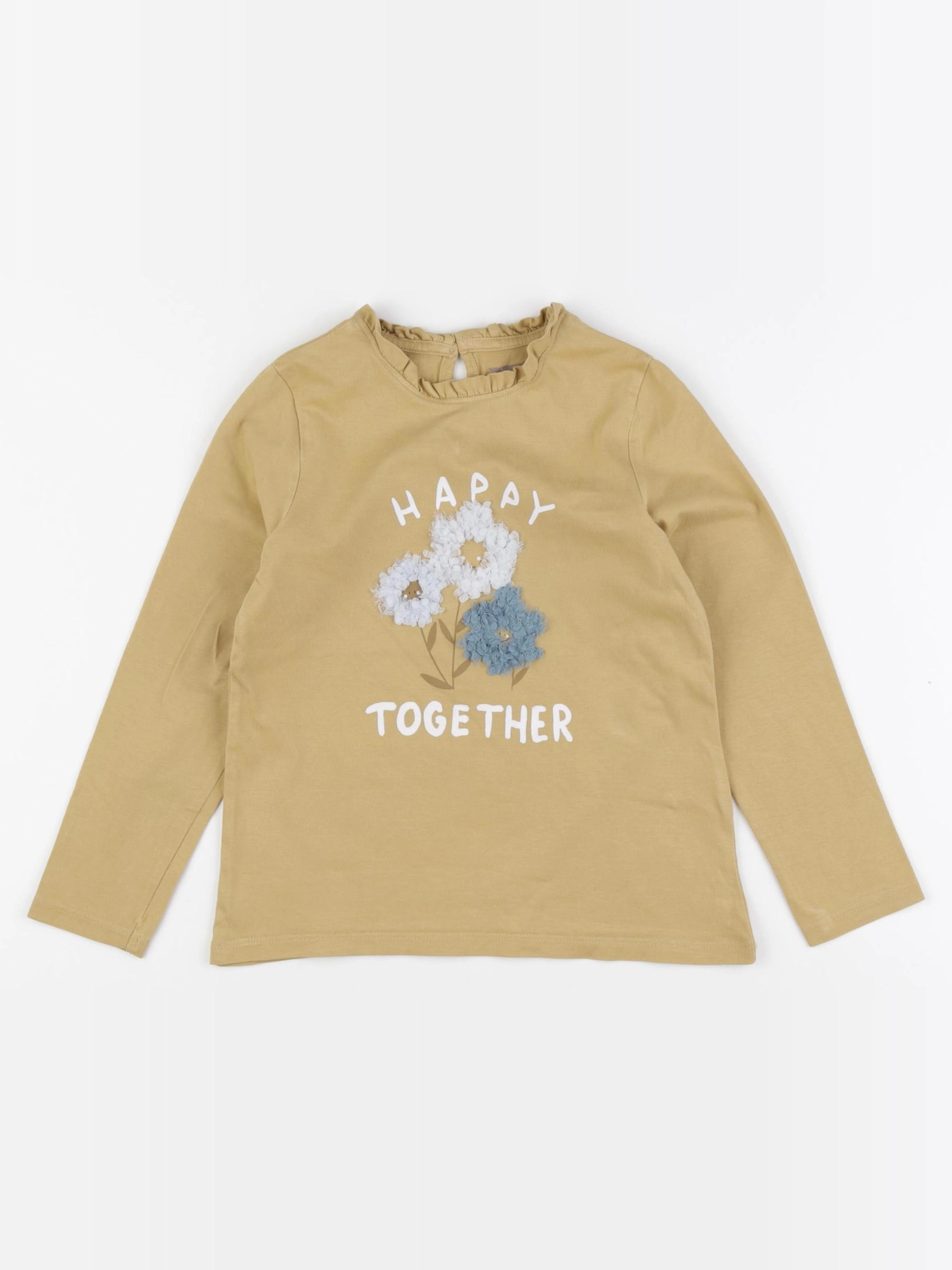 Vertbaudet - tee-shirt jaune - 6 ans