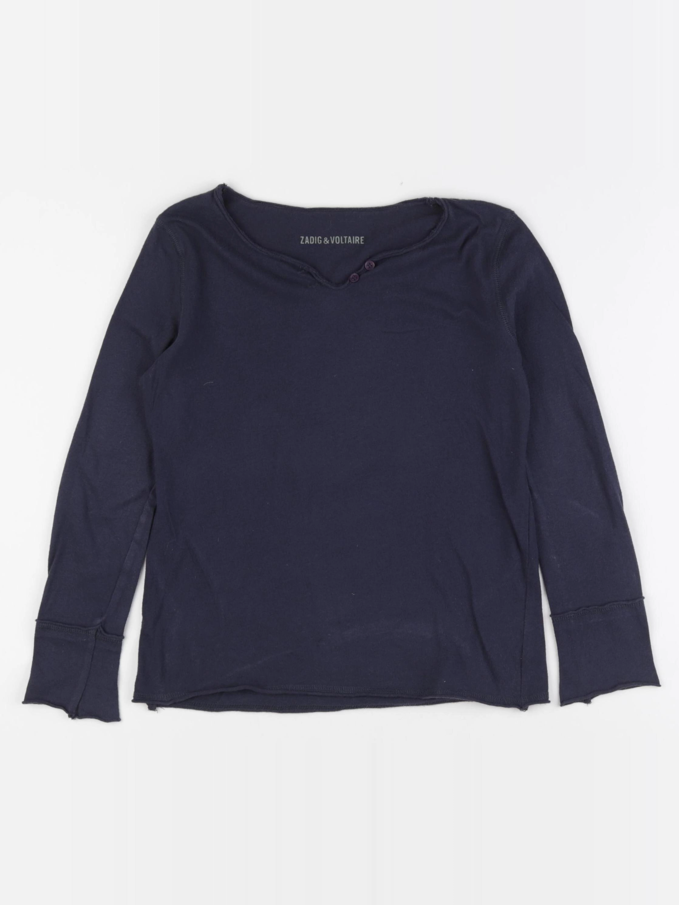 Zadig & Voltaire - tee-shirt imprimé au dos bleu - 8 ans