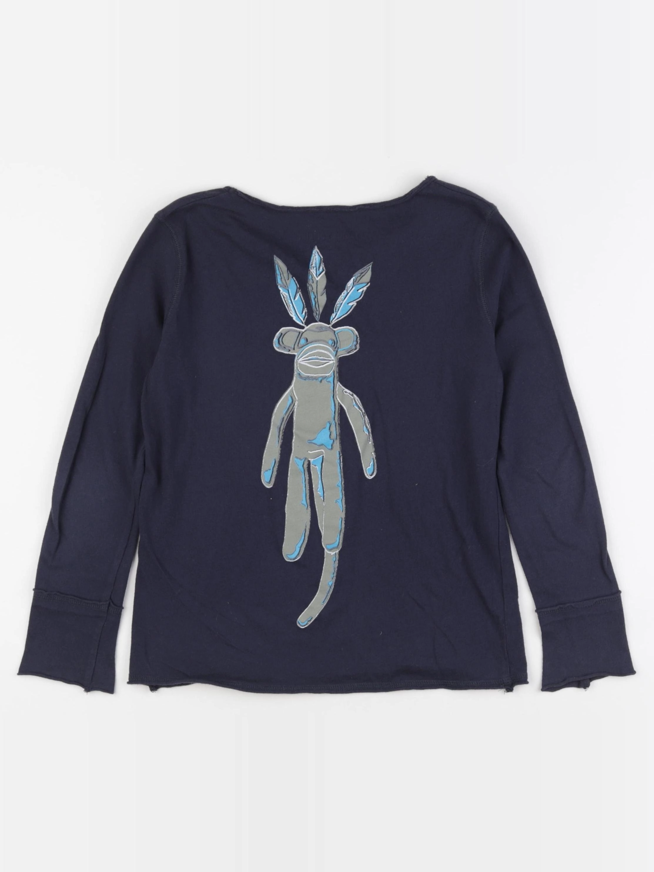 Zadig & Voltaire - tee-shirt imprimé au dos bleu - 8 ans
