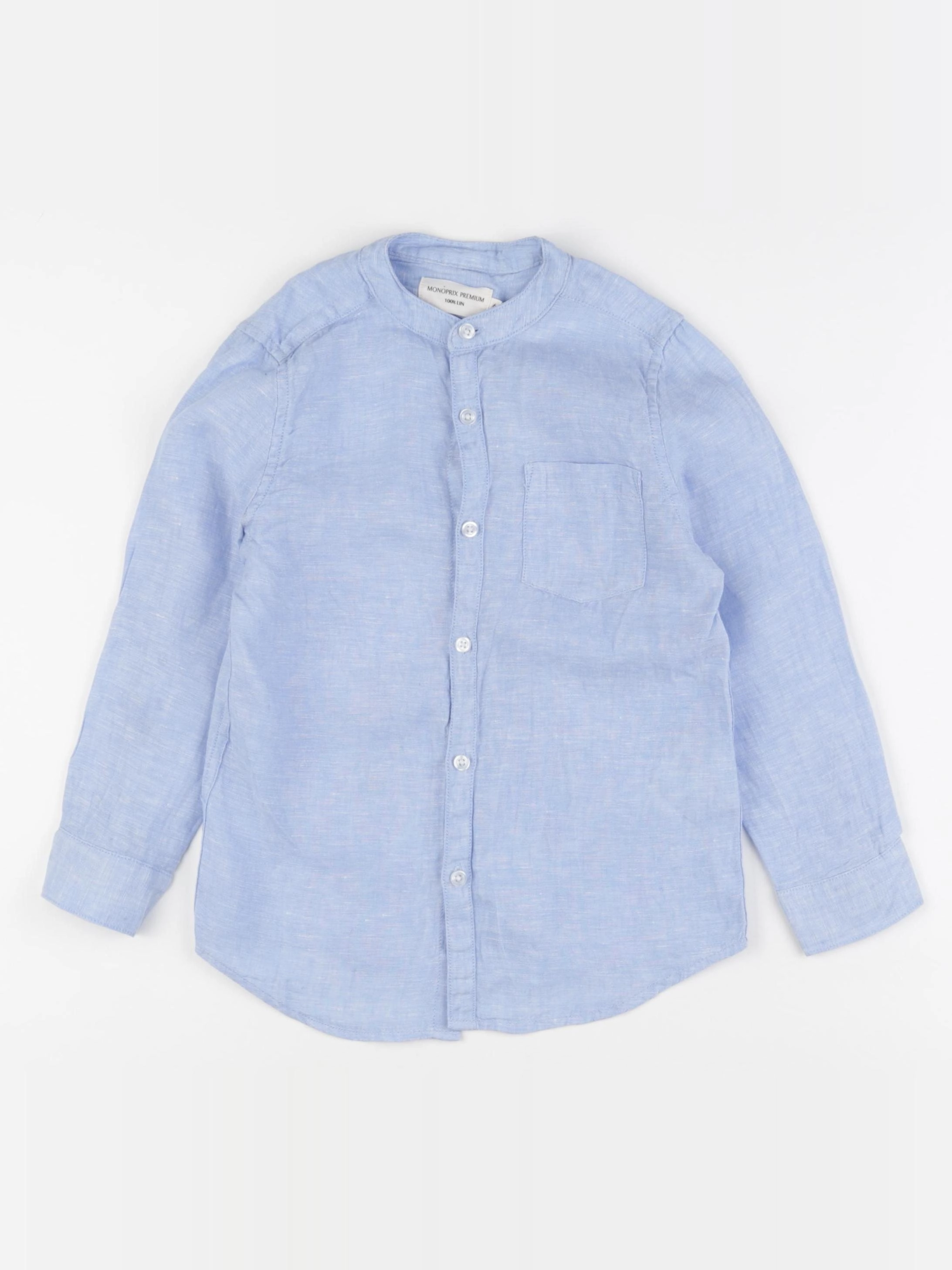 Monoprix - chemise bleu - 6 ans