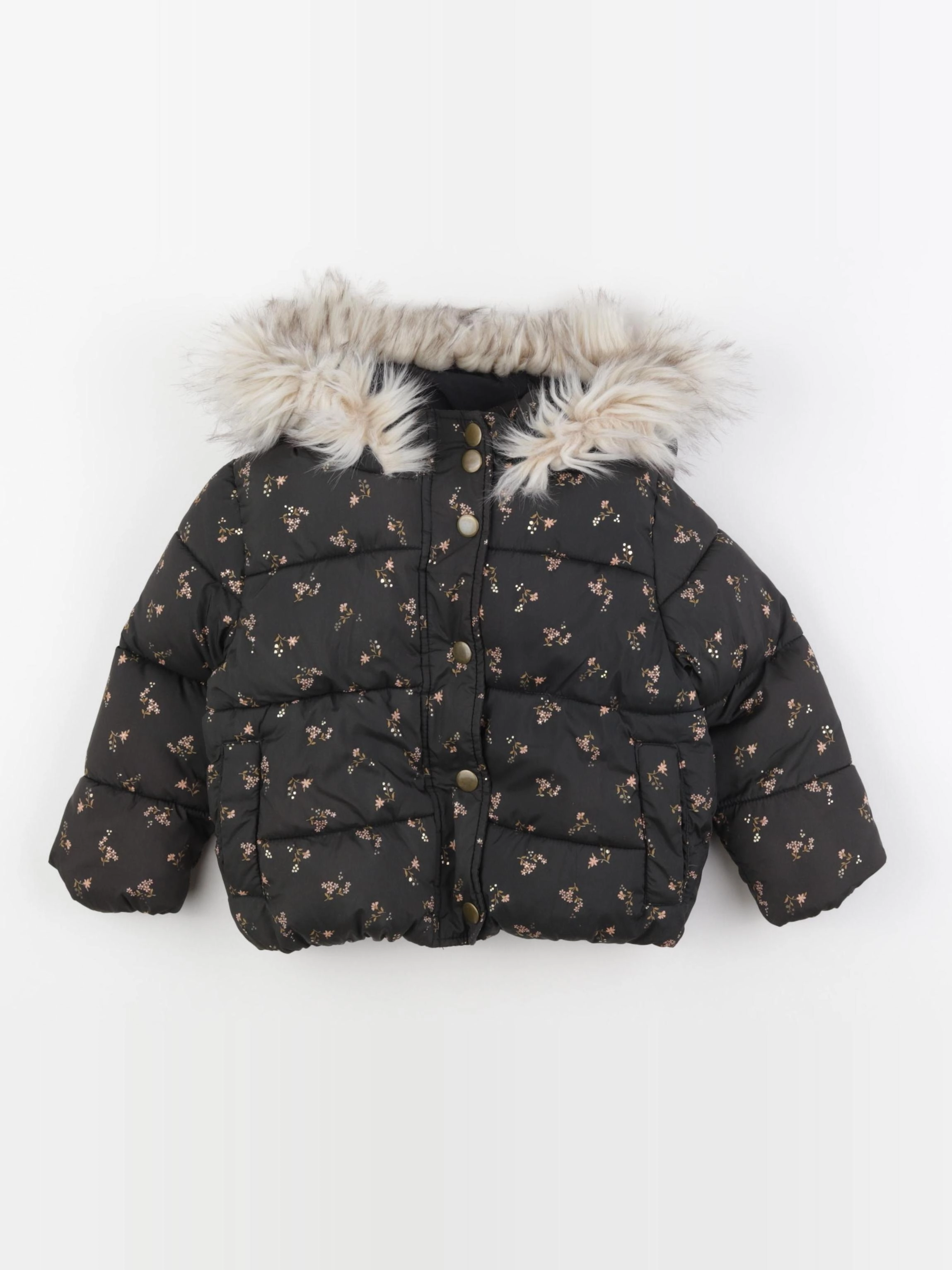 Vertbaudet - doudoune noir - 2 ans