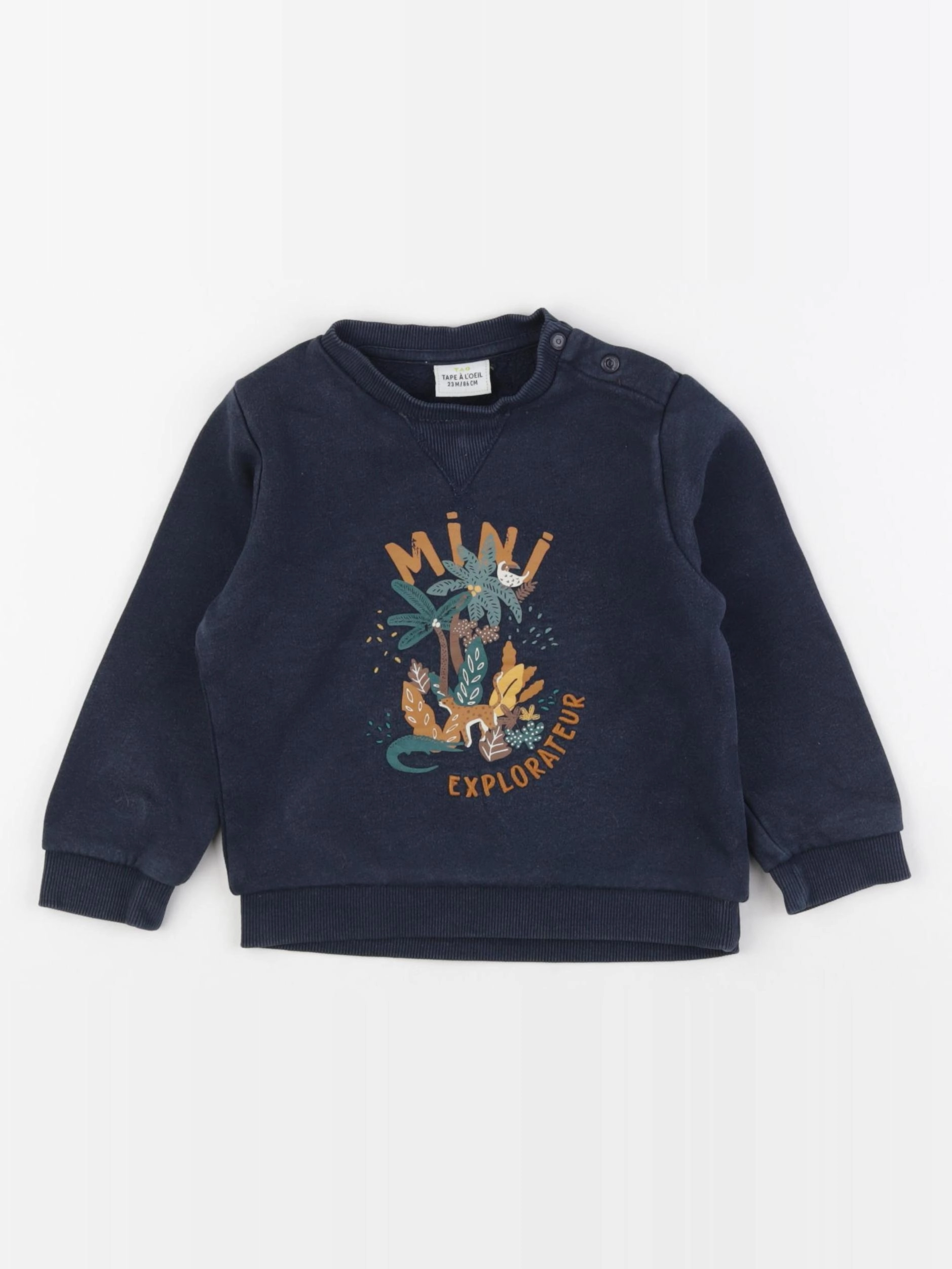 Tape à l'oeil - sweat bleu - 24 mois