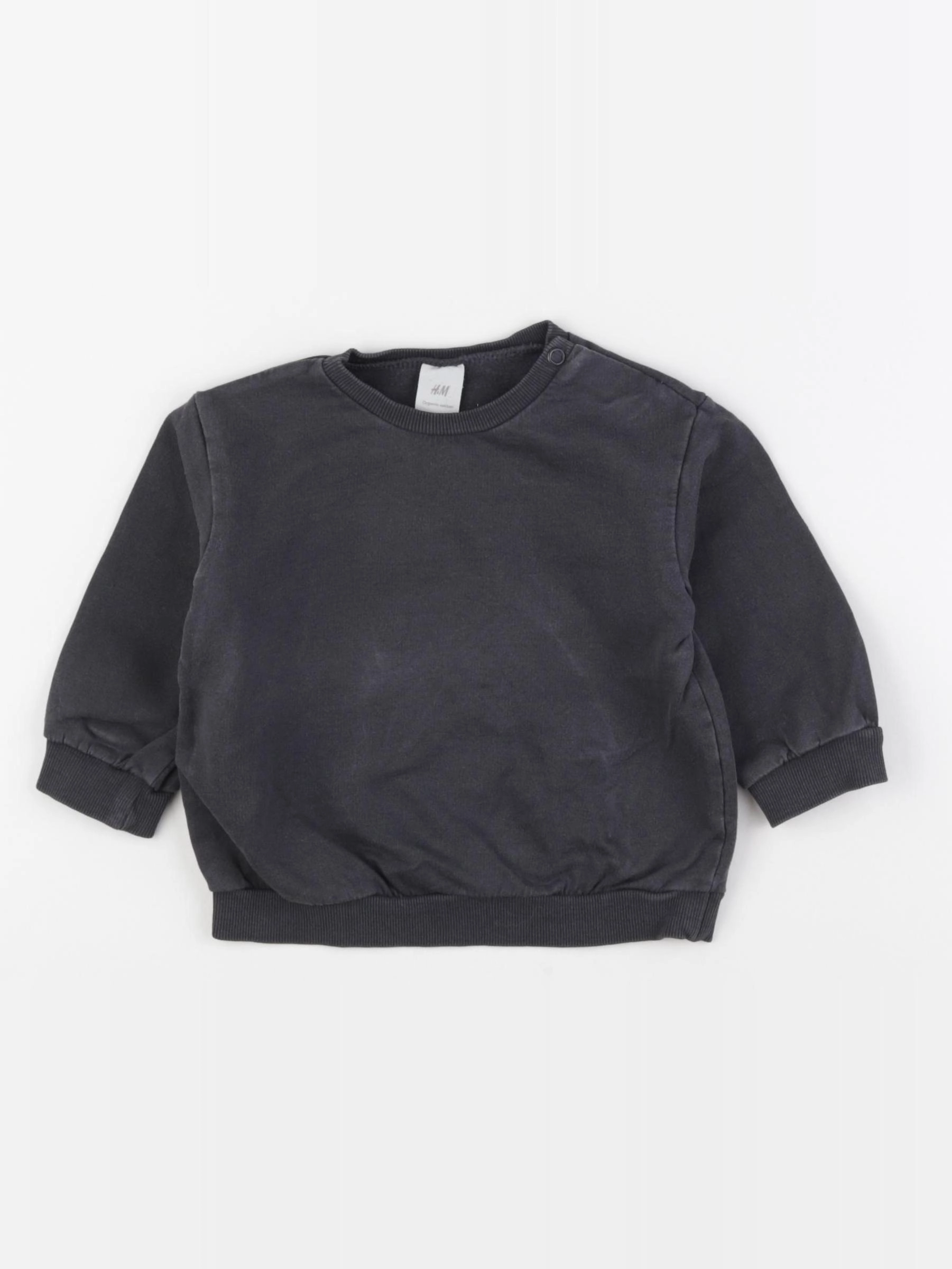 H&M - sweat gris - 9/12 mois