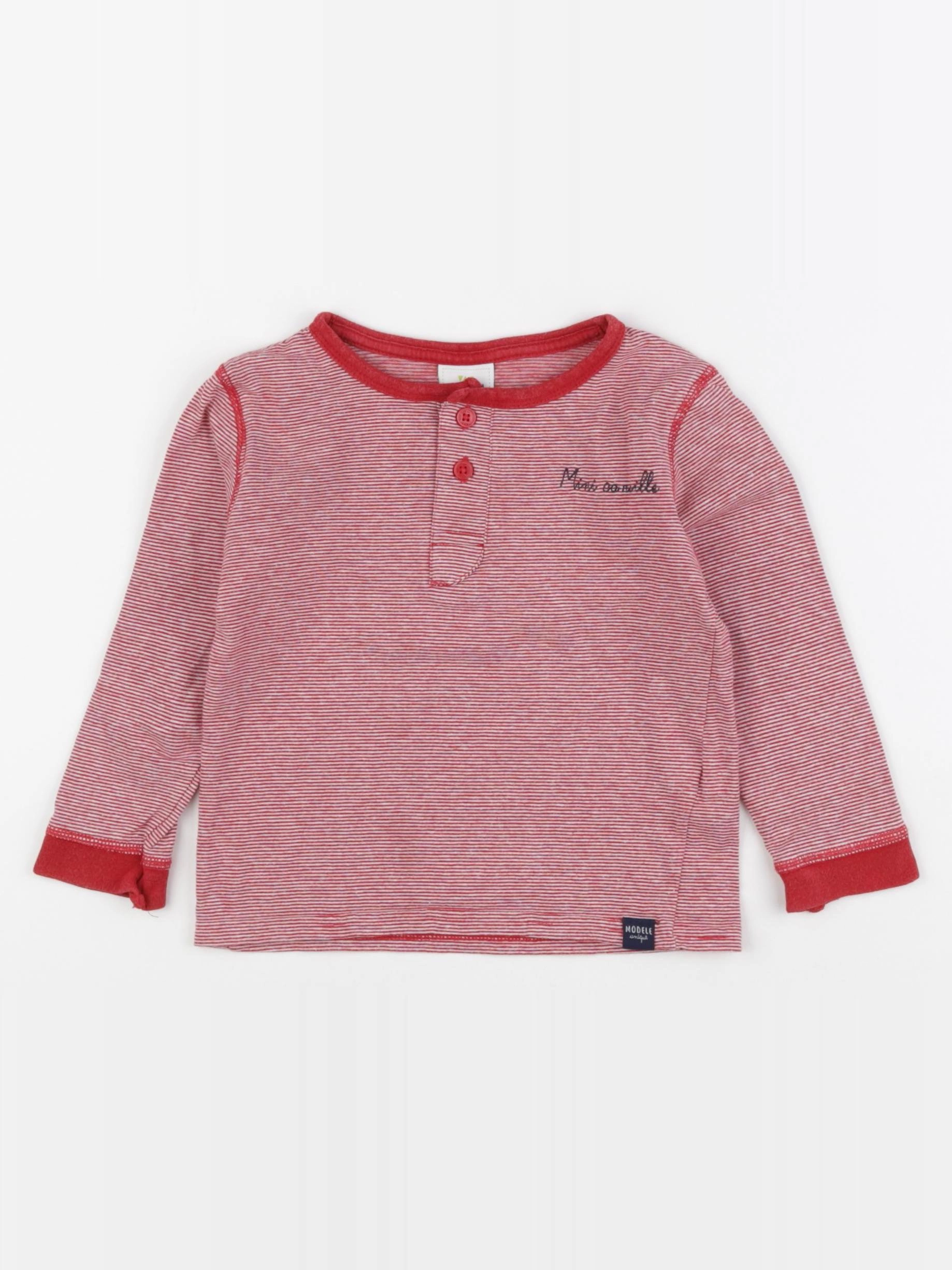 H&M - tee-shirt rouge - 24 mois
