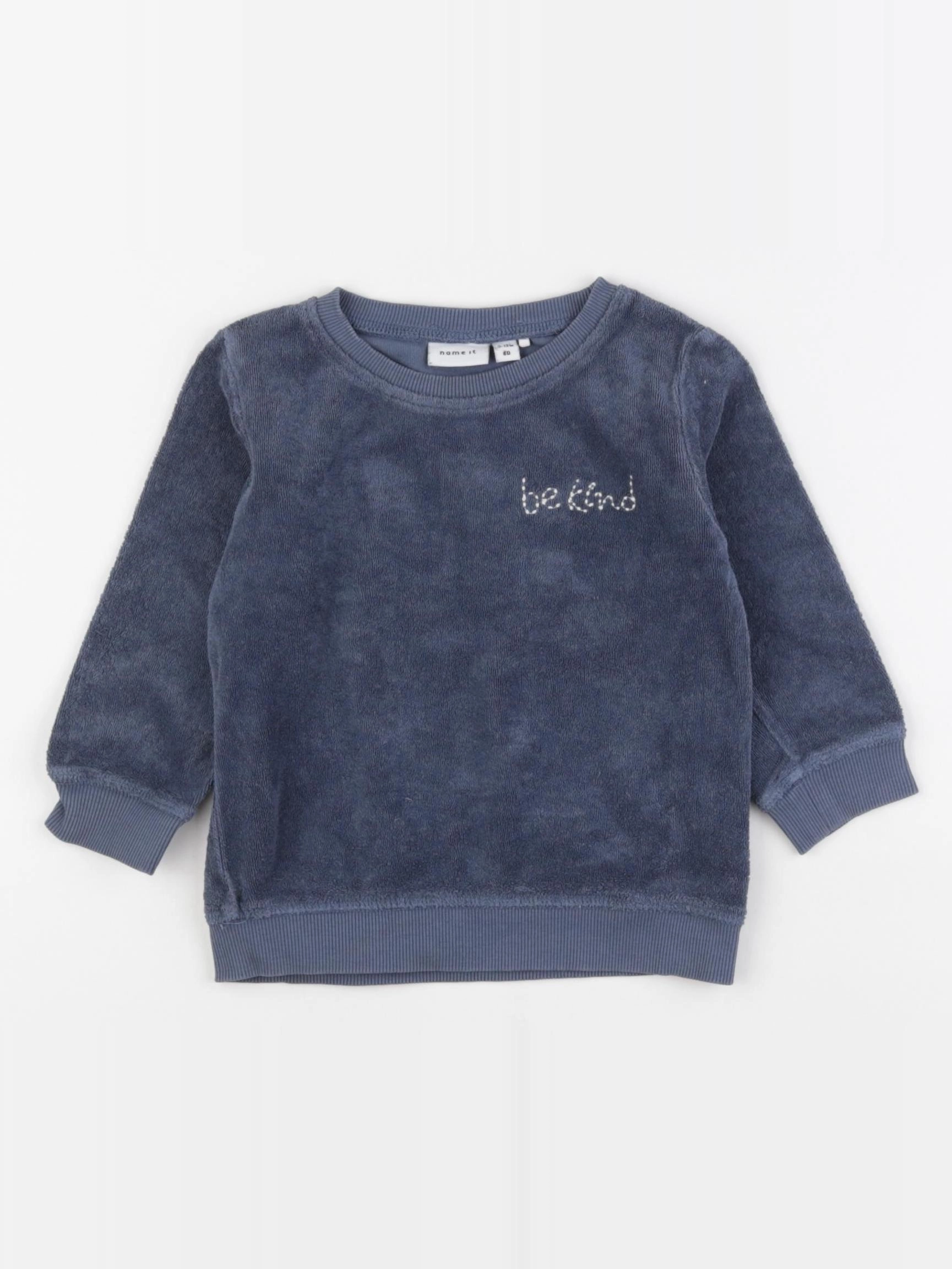 Name it - sweat bleu - 9/12 mois