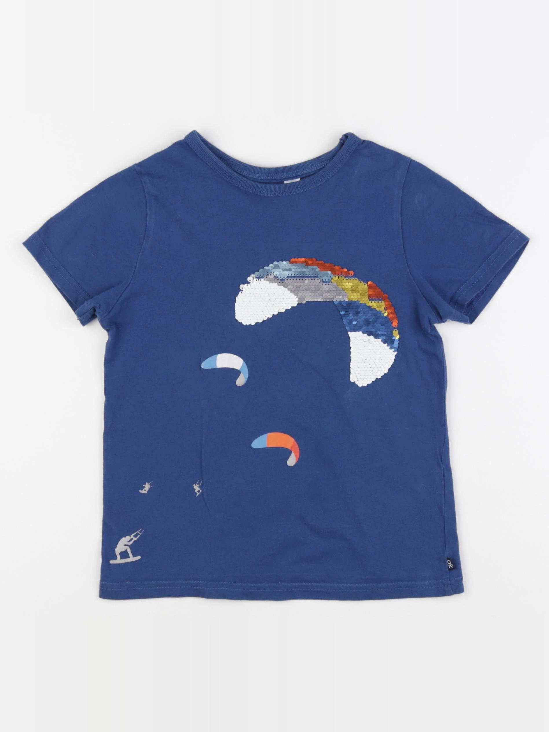 Okaidi - tee-shirt bleu - 6 ans