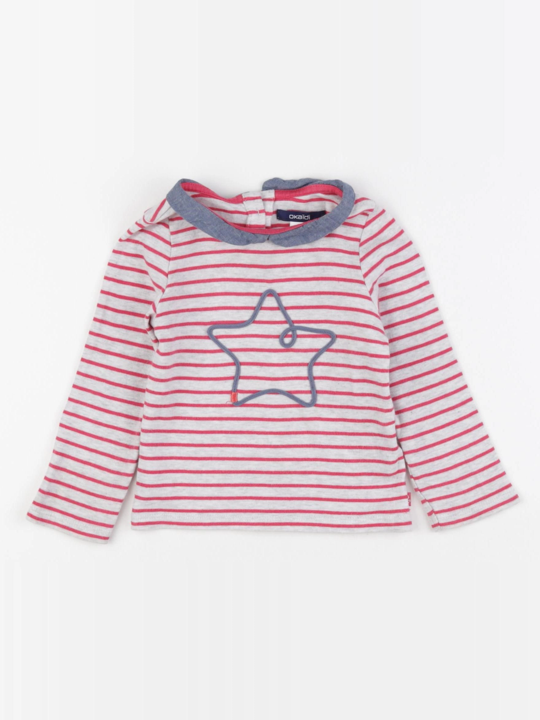 Okaidi - tee-shirt rose - 2 ans