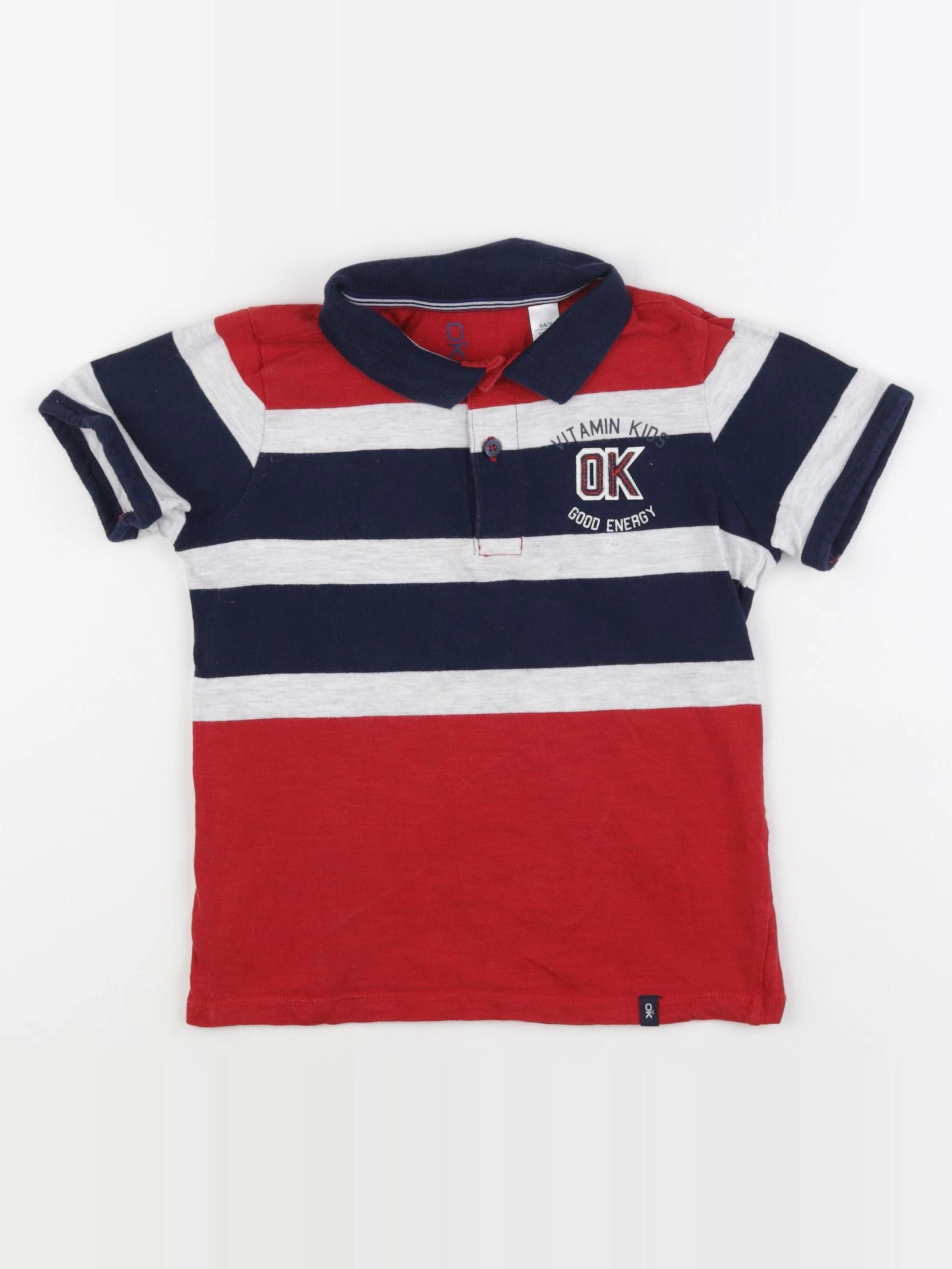 Okaidi - polo multicolore - 6 ans