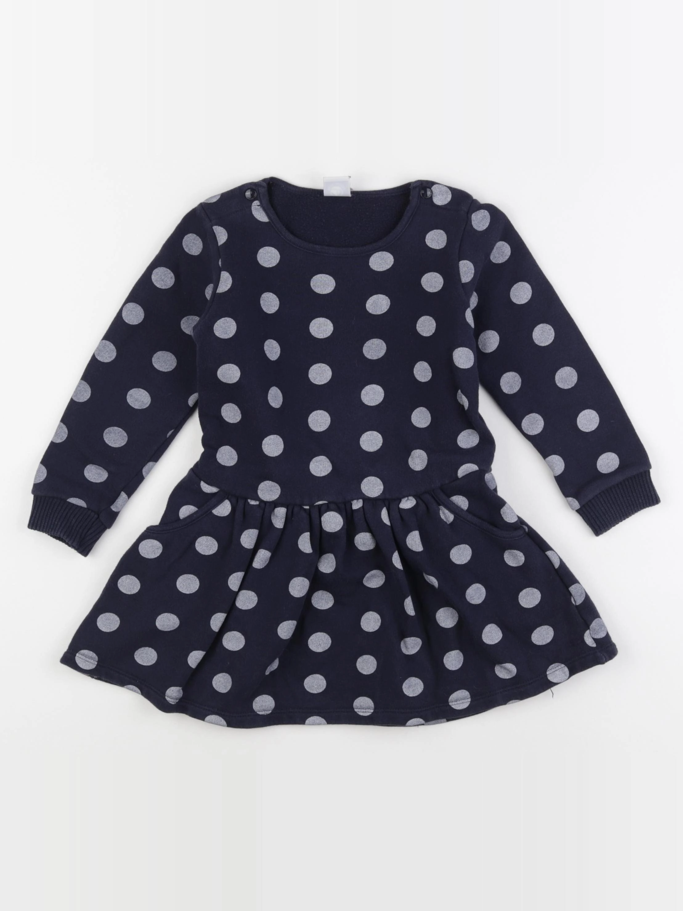 Petit Bateau - robe bleu - 36 mois