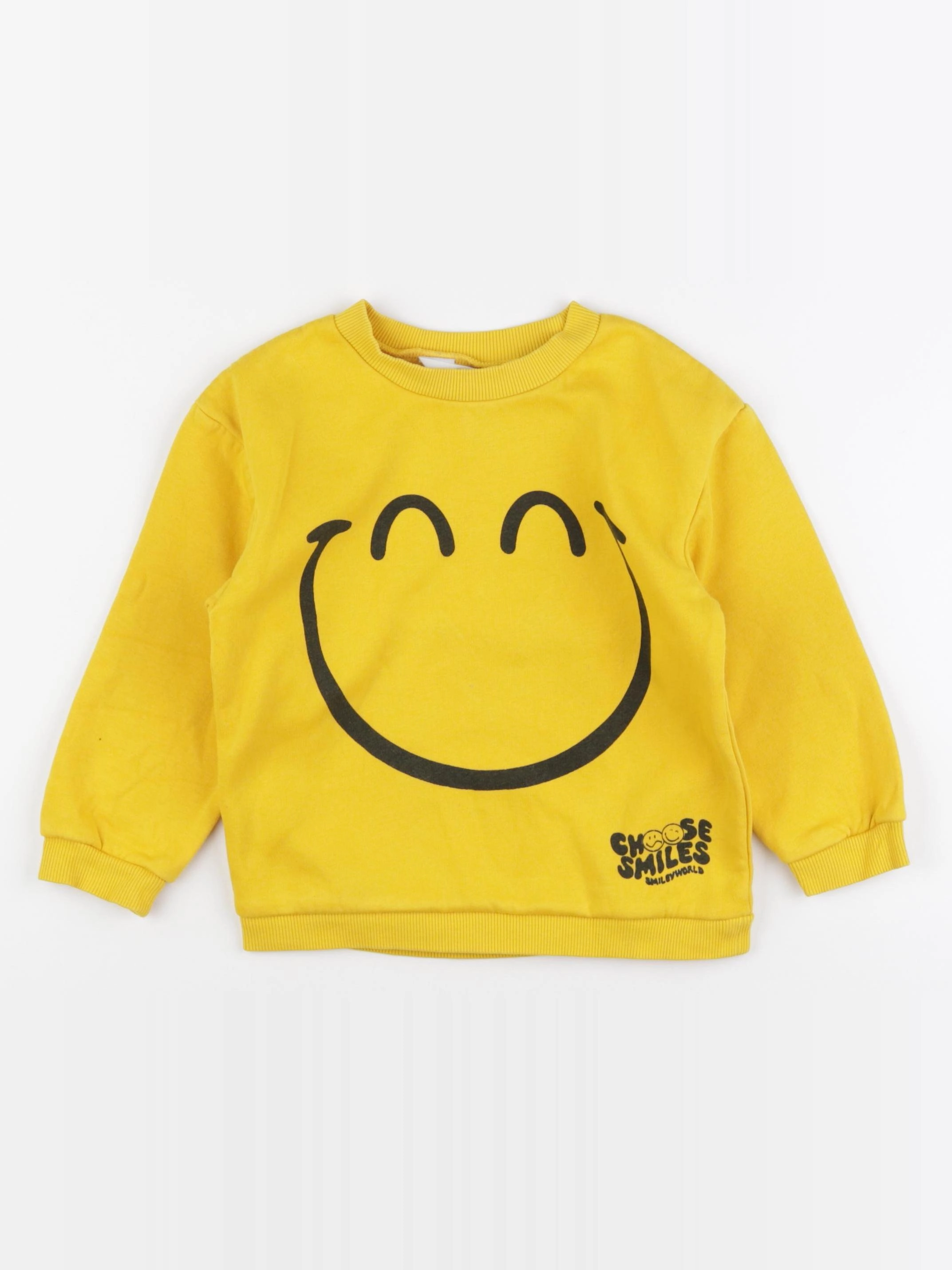 H&M - sweat jaune - 3/4 ans