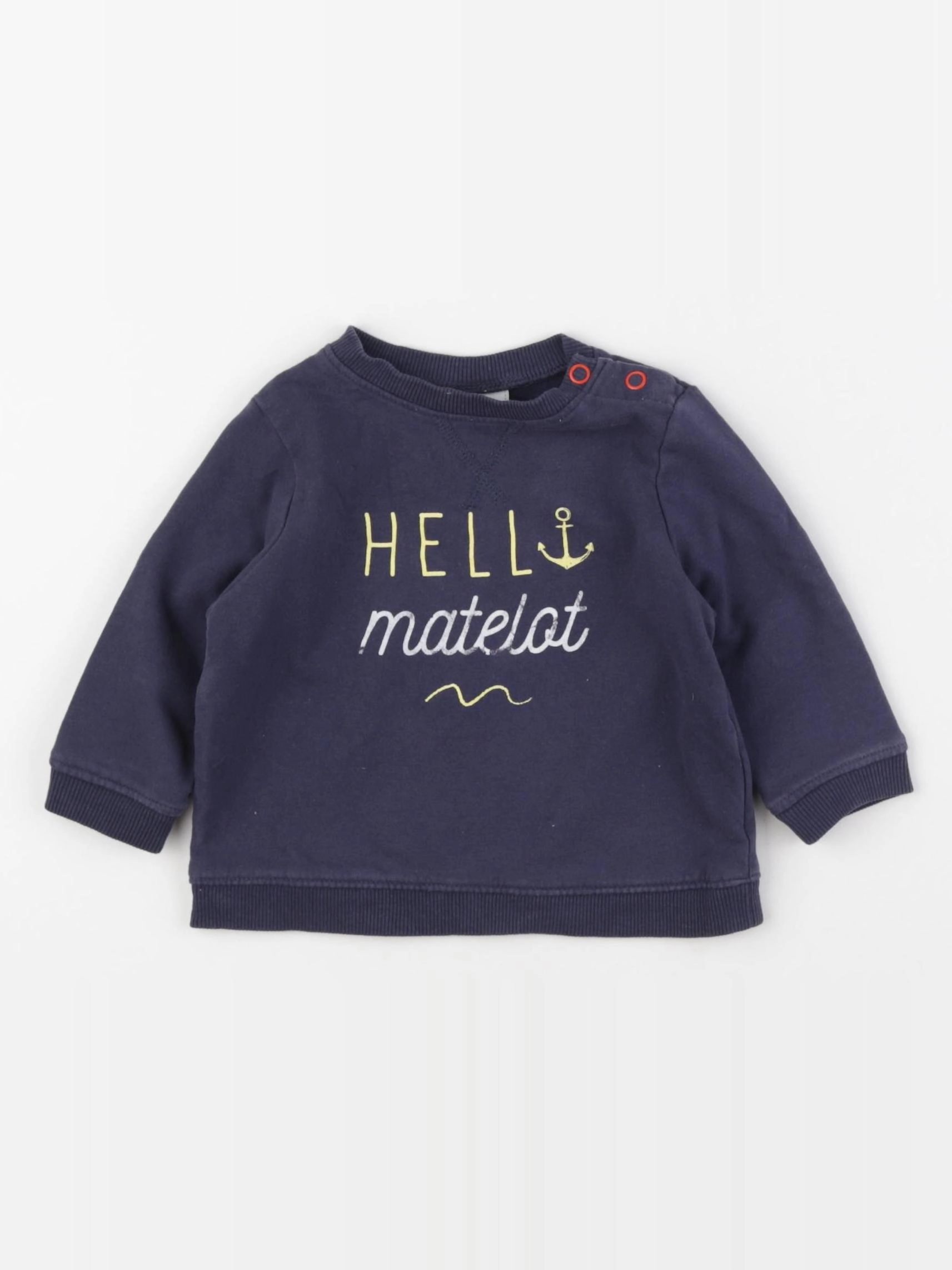 Tape à l'oeil - sweat bleu - 9 mois