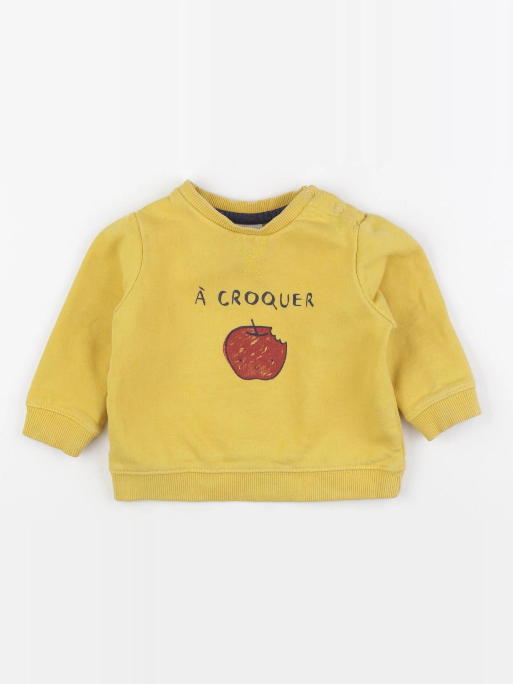 Tape à l'oeil - sweat jaune - 6 mois