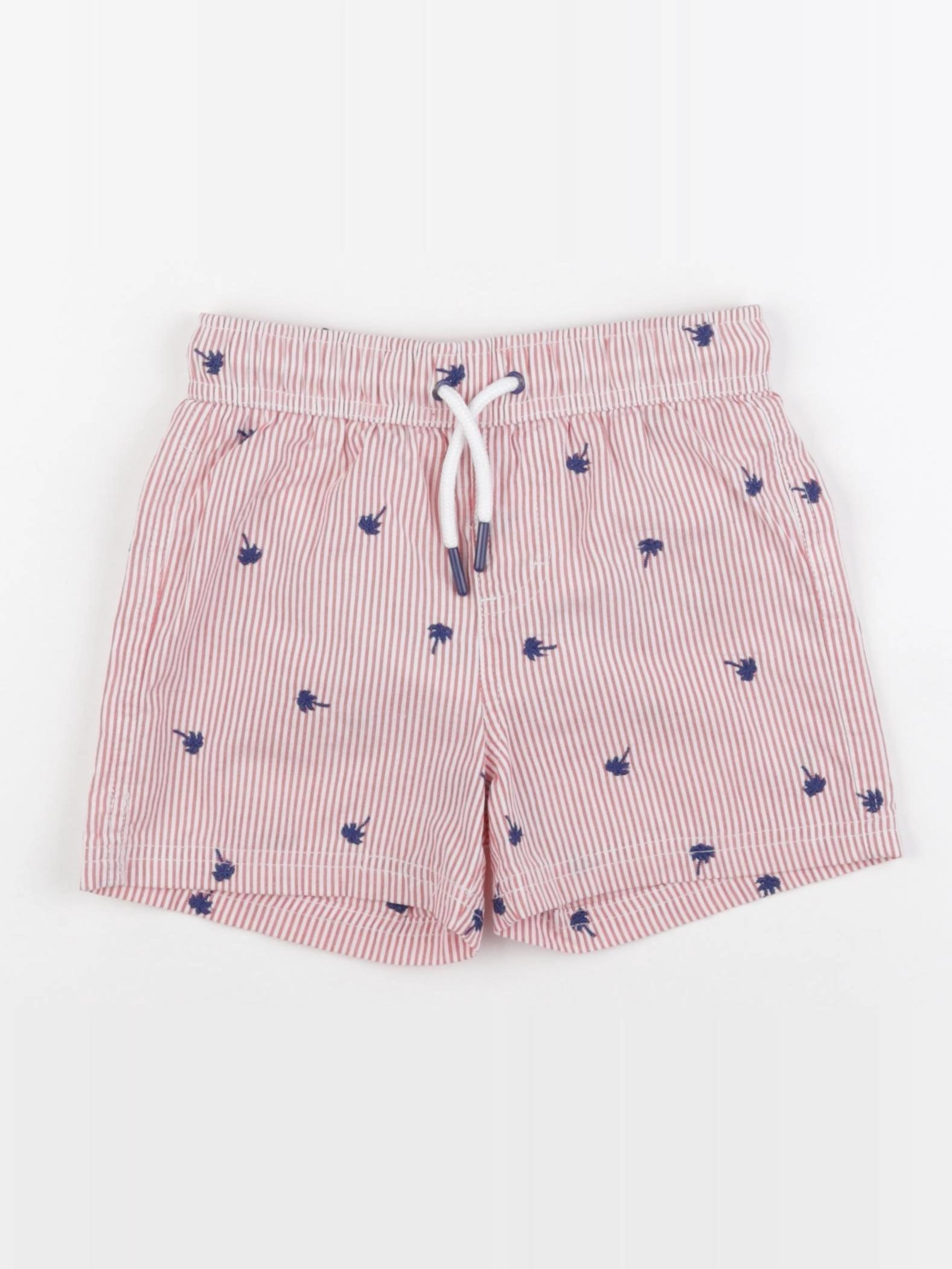 Vertbaudet - maillot de bain blanc, rouge - 5 ans