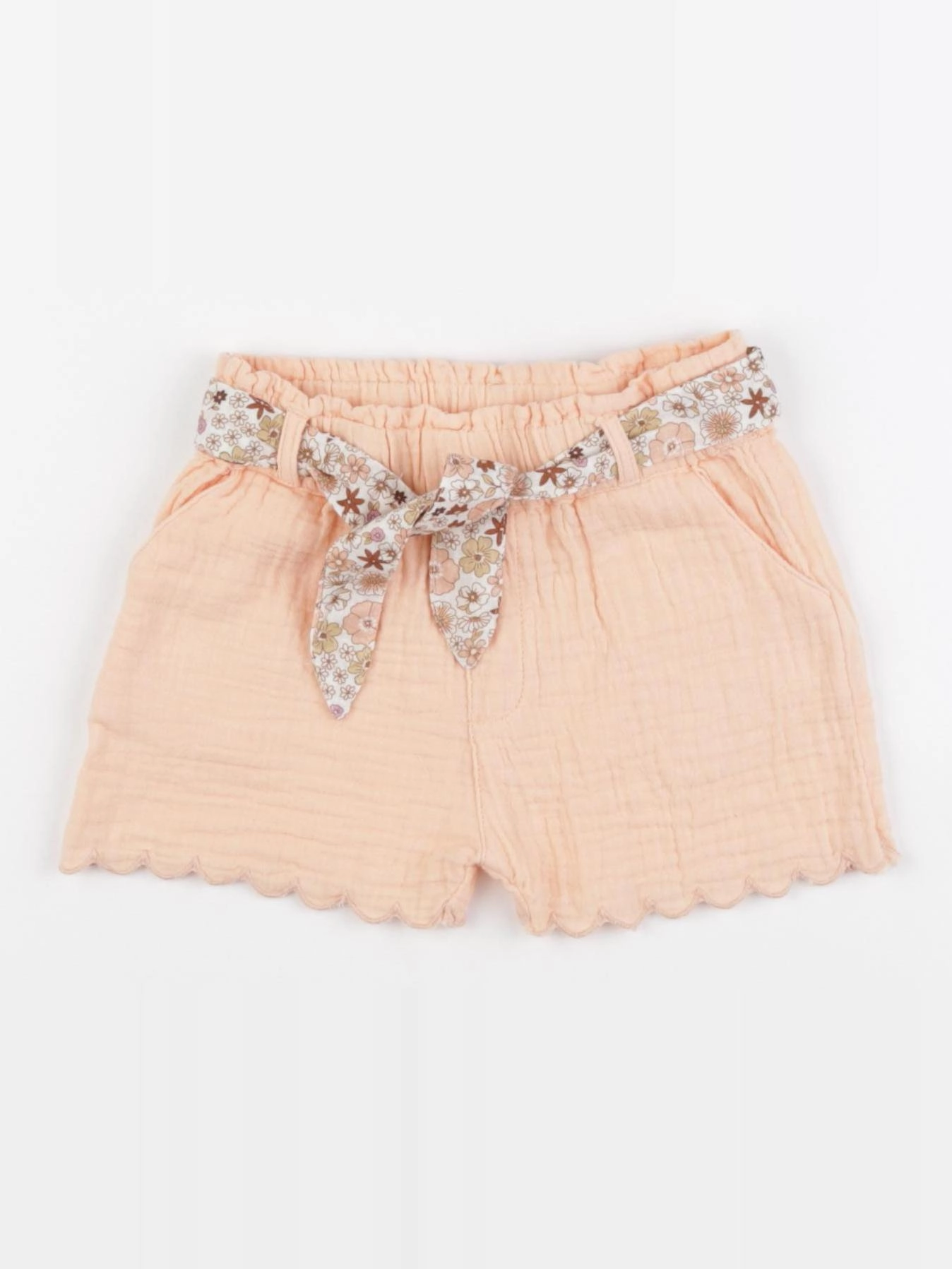 Vertbaudet - short orange - 18 mois