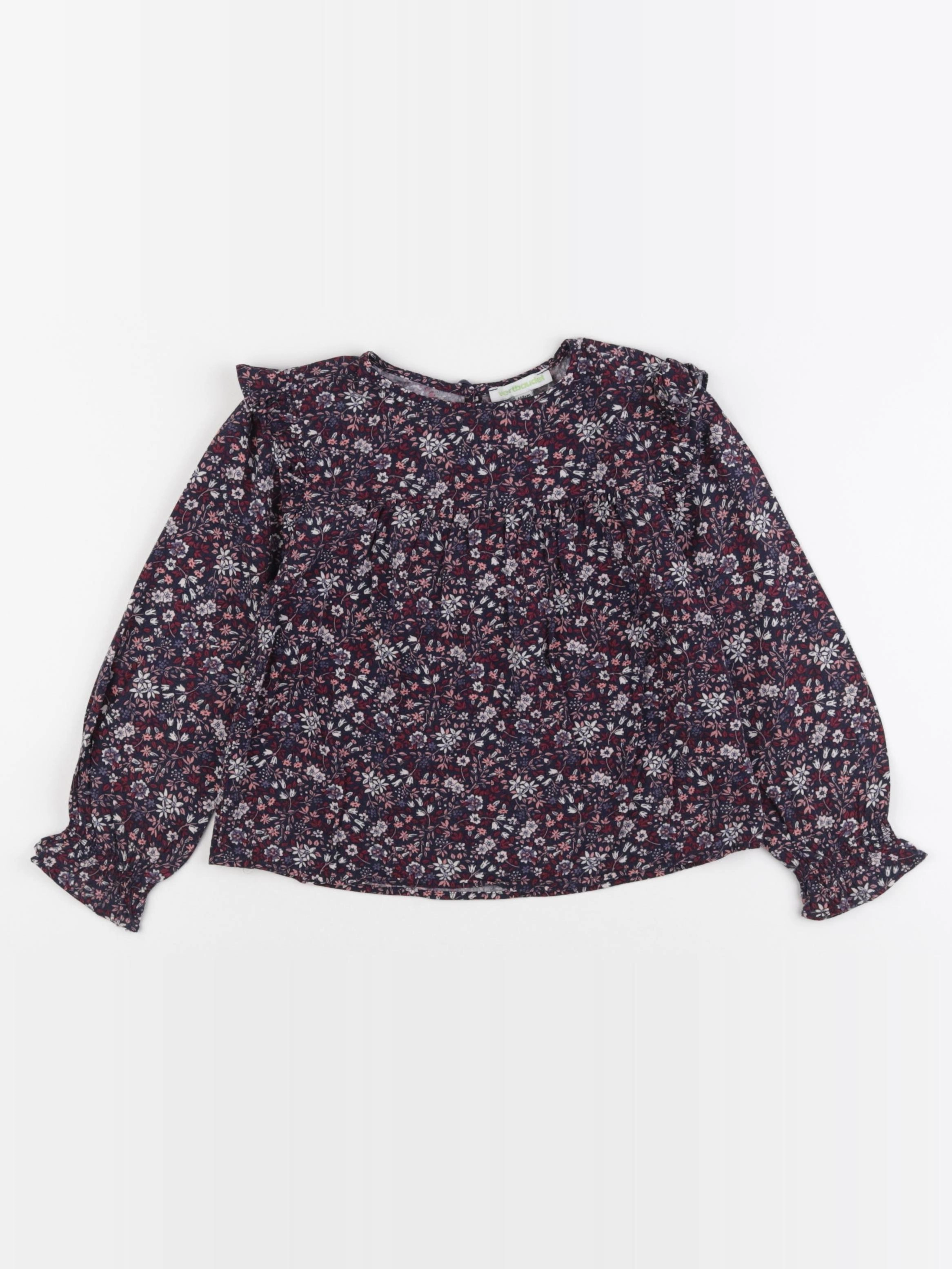 Vertbaudet - blouse bleu, rose - 5 ans