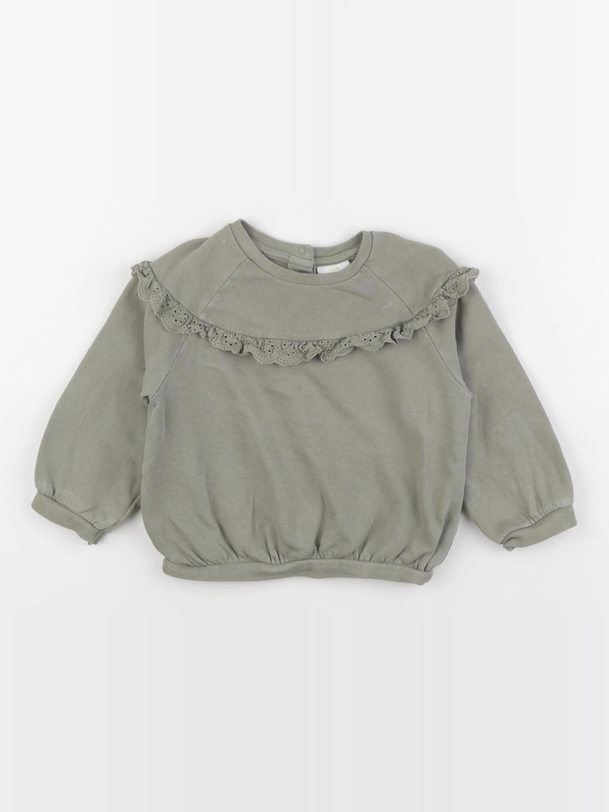 Tape à l'oeil - sweat vert - 12 mois