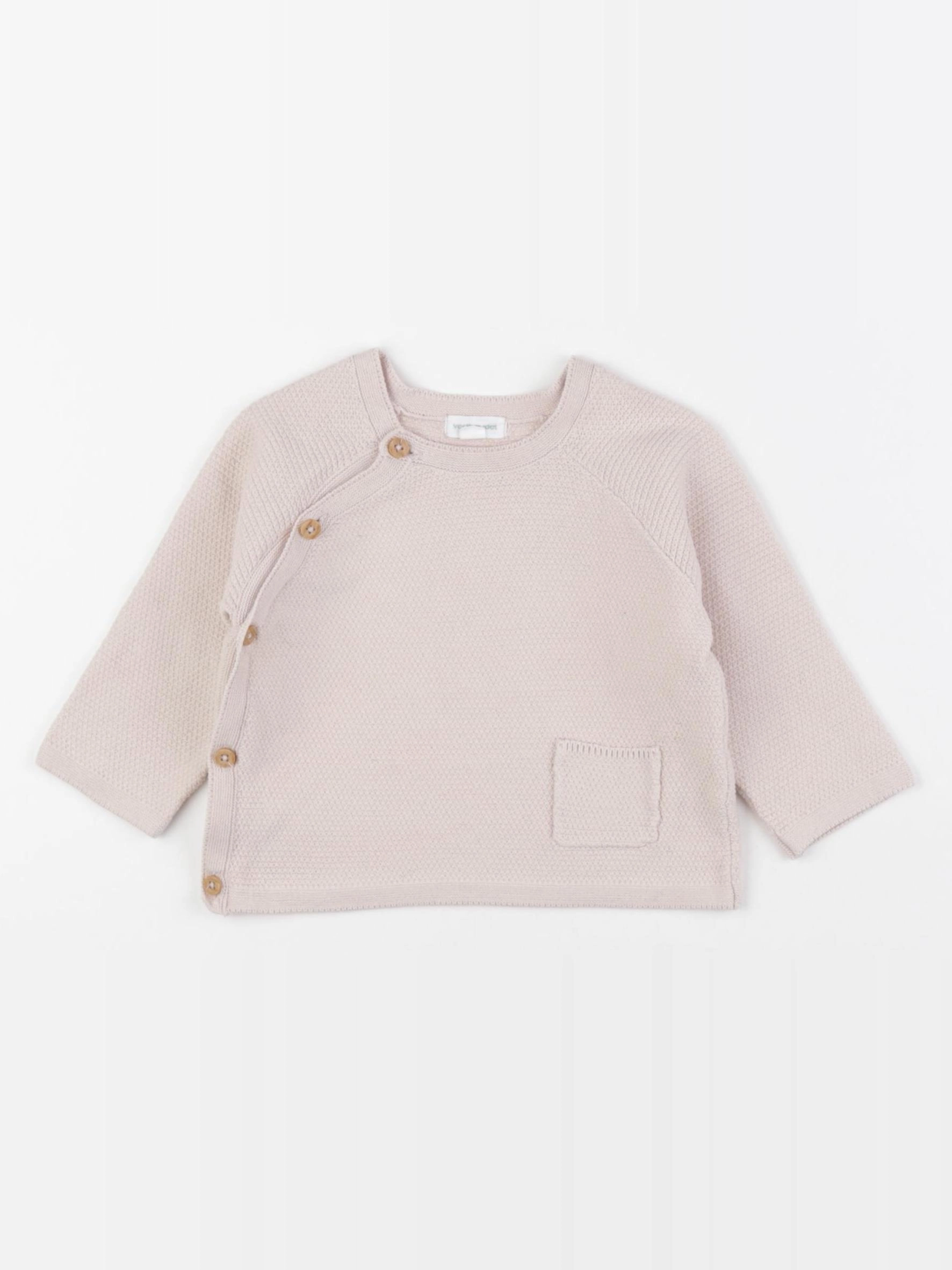 Vertbaudet - gilet rose - 9 mois