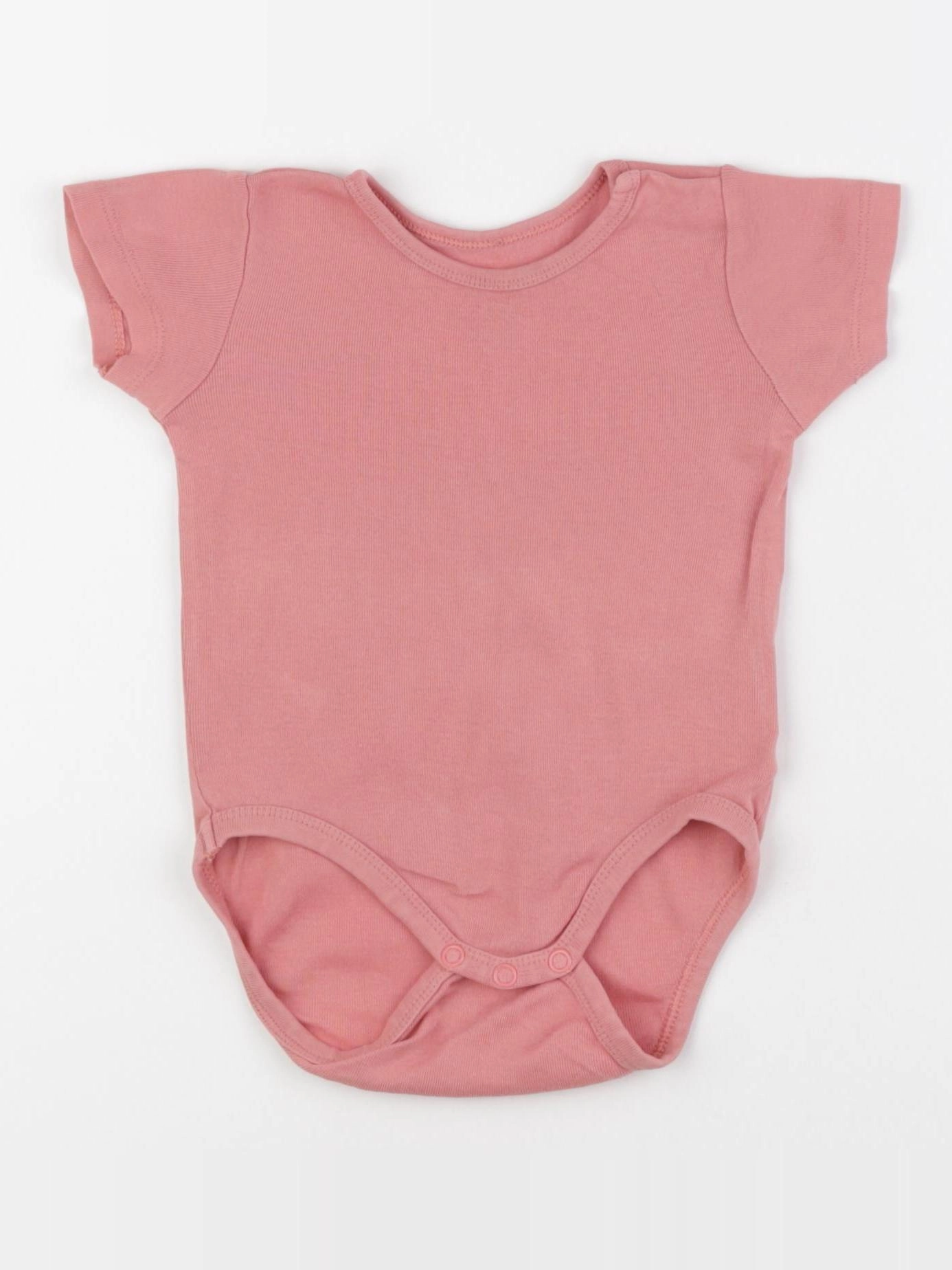 H&M - body rose - 3/6 mois