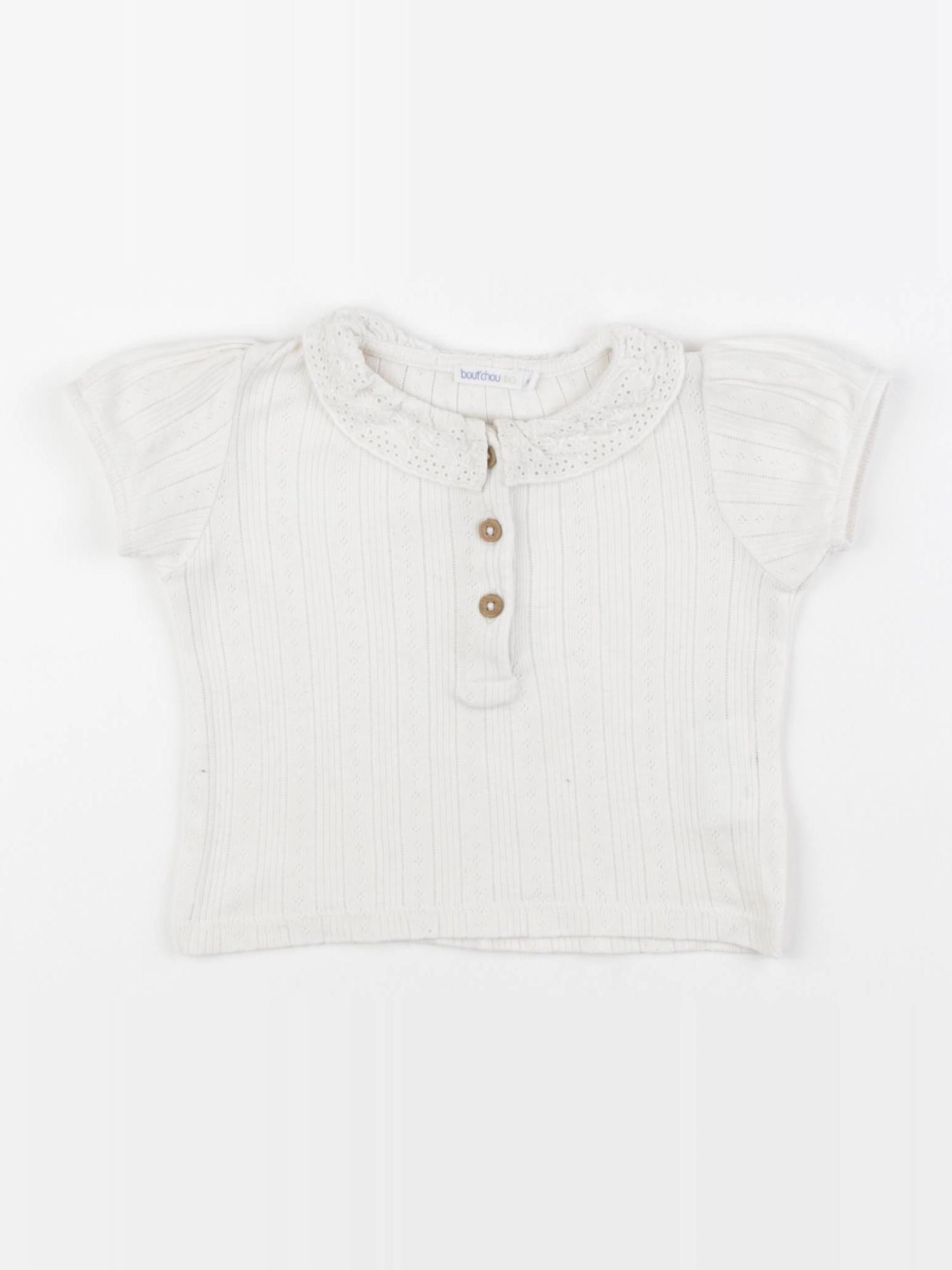 Boutchou - tee-shirt blanc - 9 mois