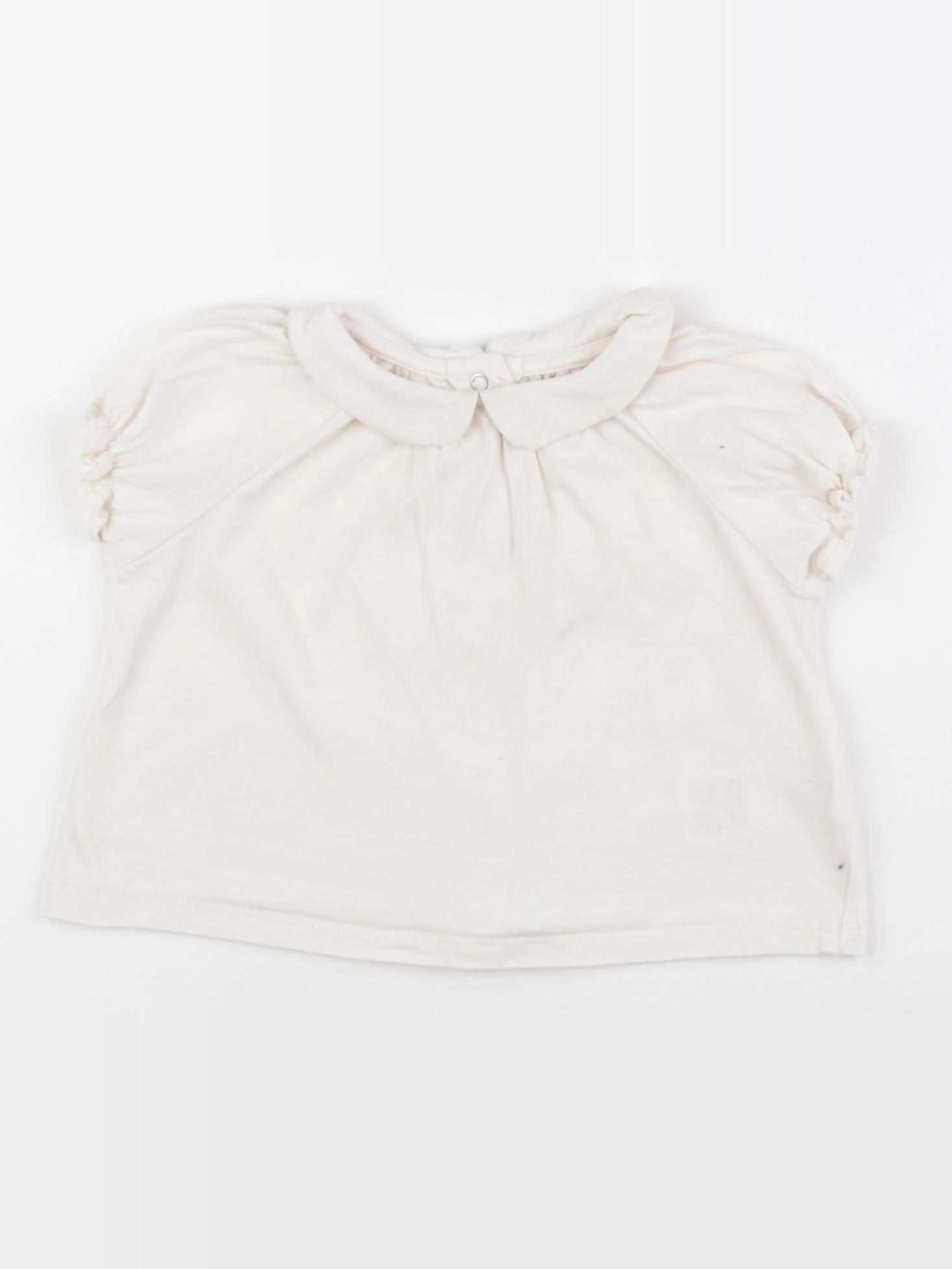 Vertbaudet - tee-shirt blanc - 9 mois
