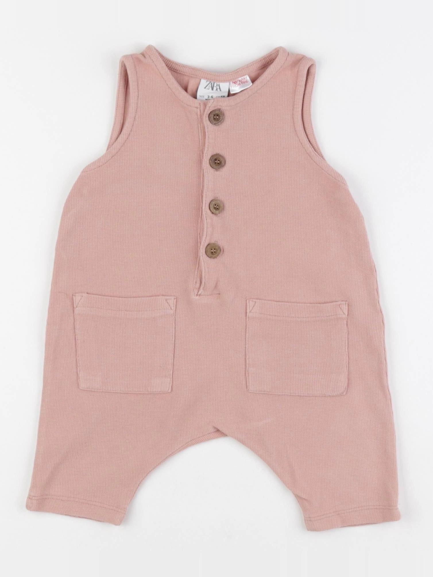 Zara - combinaison rose - 3/6 mois