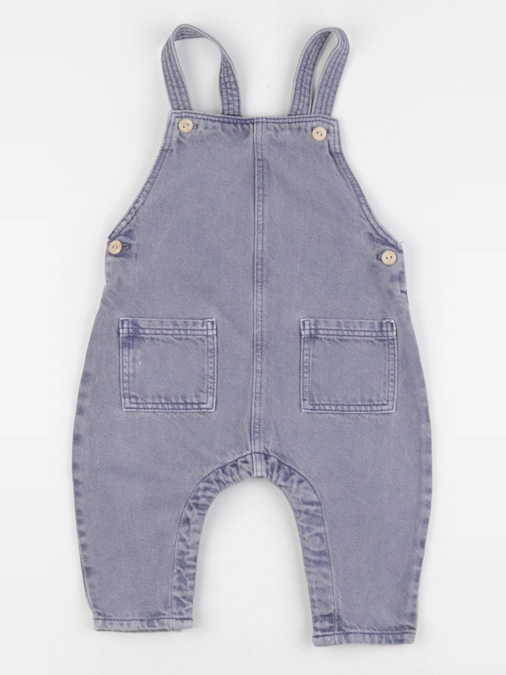 H&M - salopette bleu - 3/6 mois