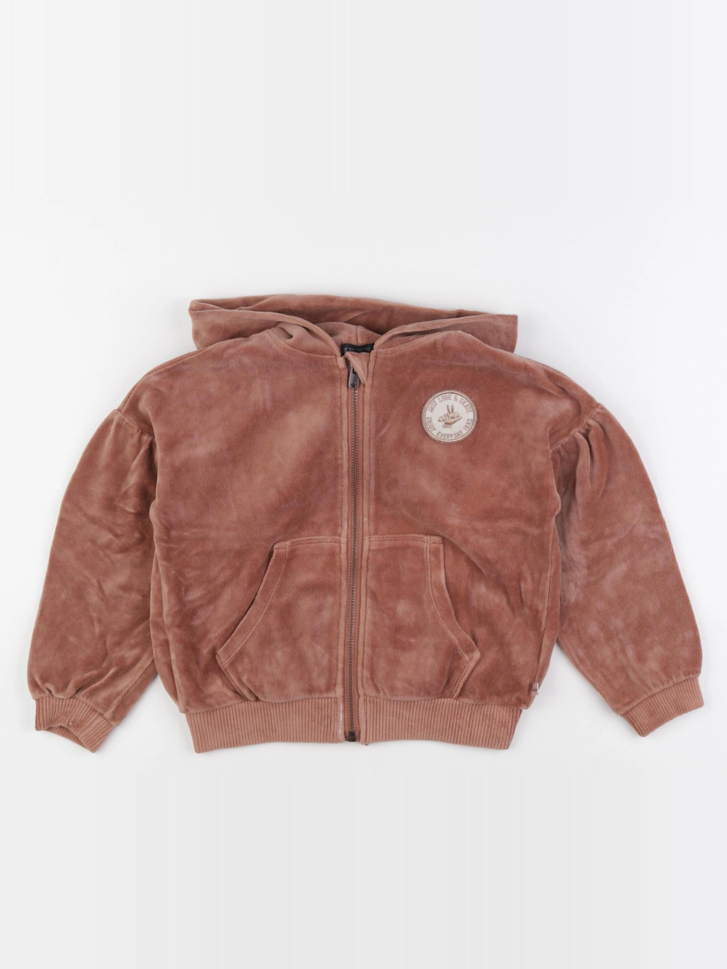 IKKS - sweat velours marron - 6 ans