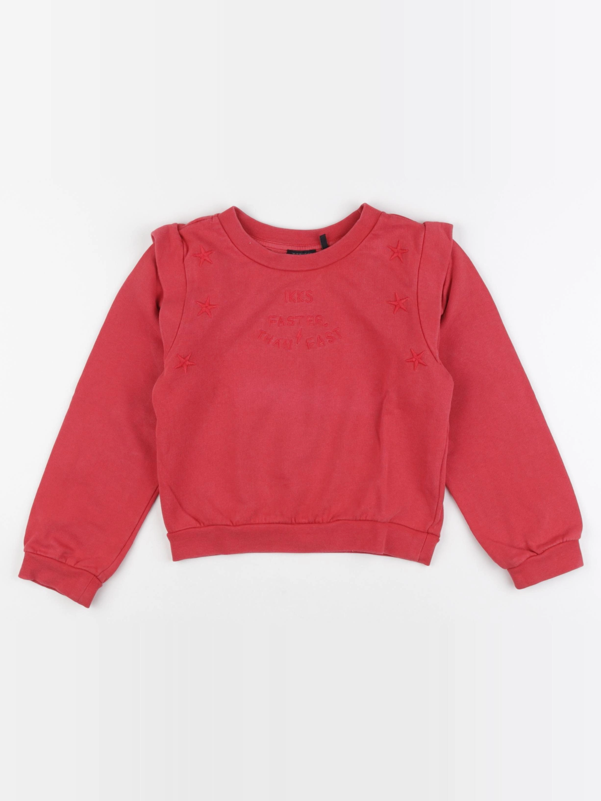 IKKS - sweat rouge - 6 ans
