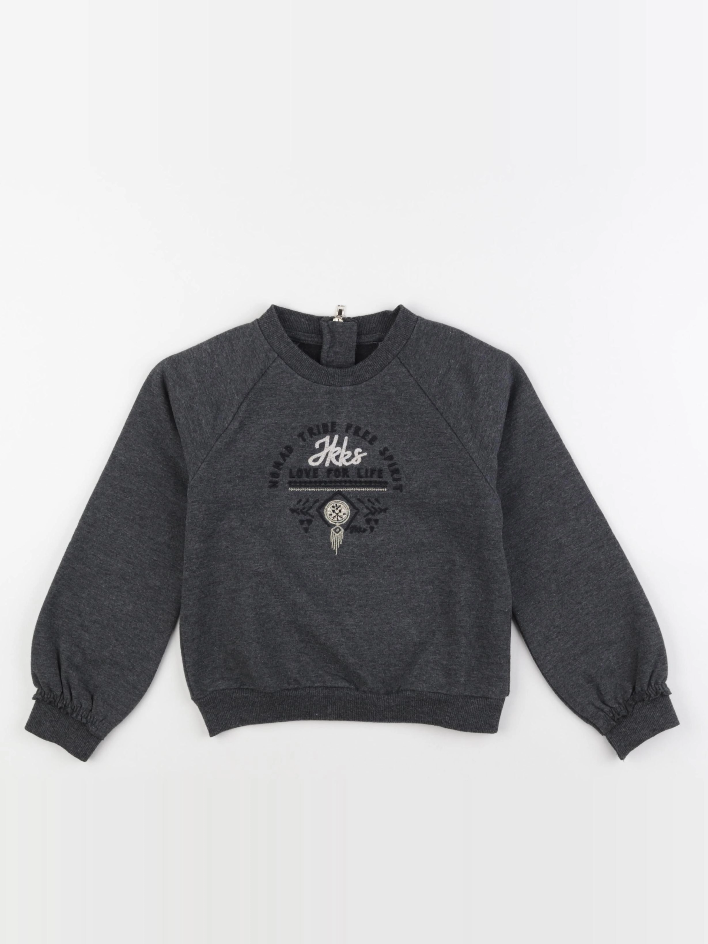 IKKS - sweat gris - 6 ans