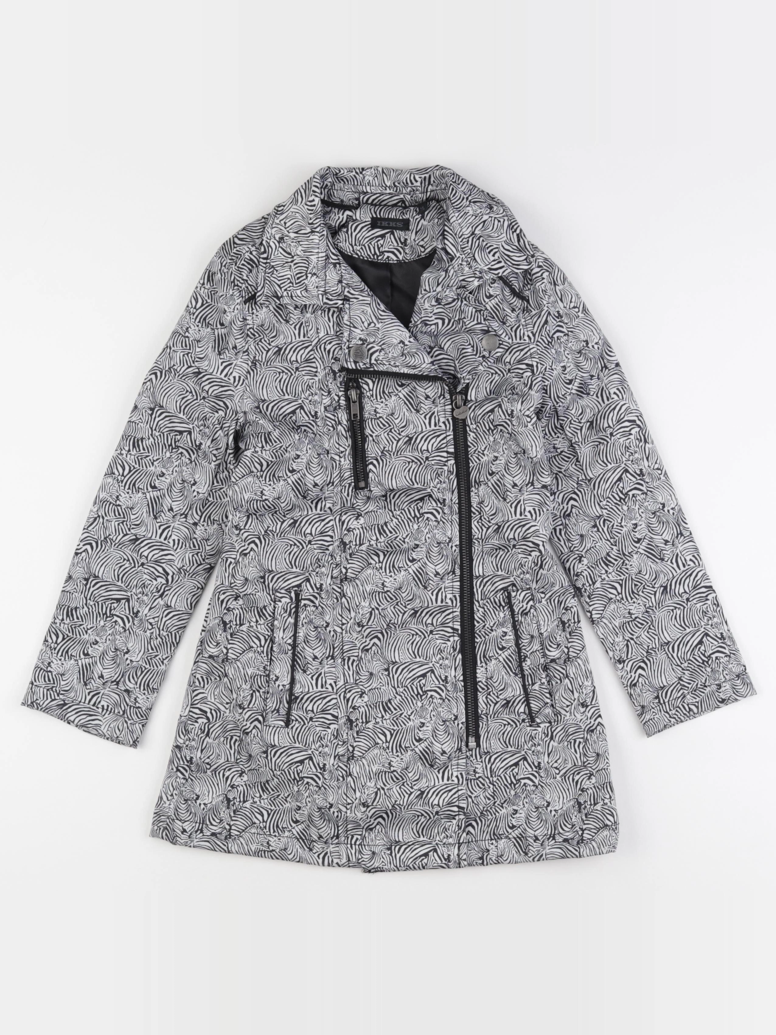 IKKS - trench blanc, noir - 6 ans